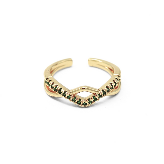 Wave - Anillo - Acero inoxidable - Ajustable