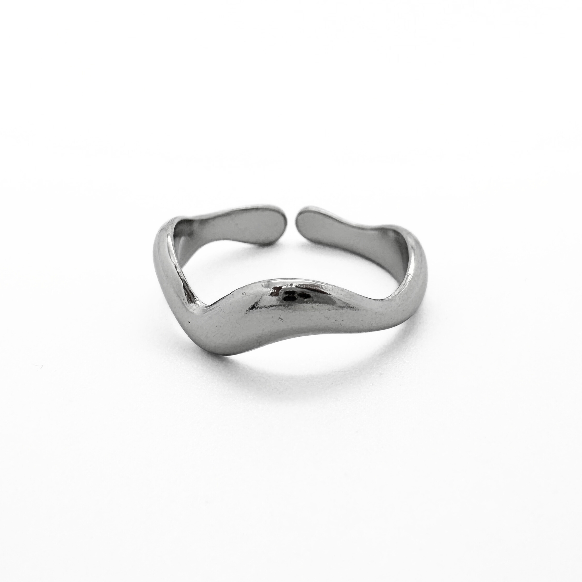 Waves - Anillo - Acero inoxidable - Ajustable