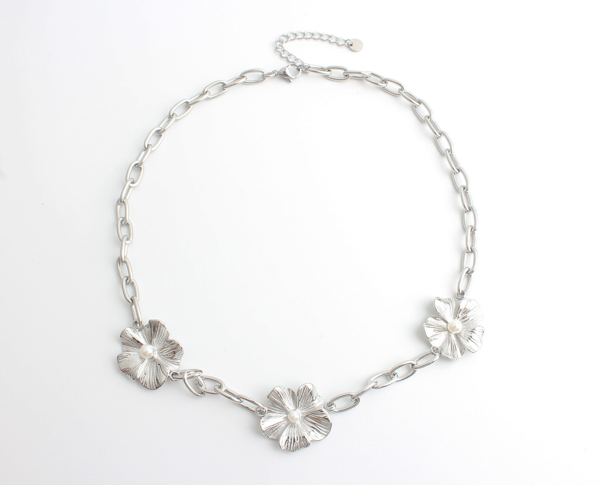 Tres Flores - Collar - Acero inoxidable