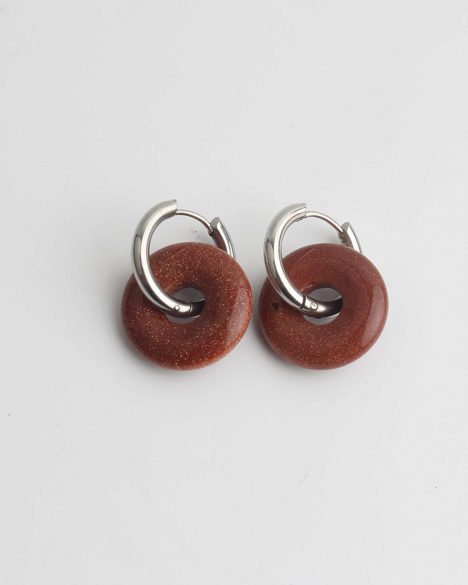 Femme - Pendientes - Piedra natural - Acero inoxidable