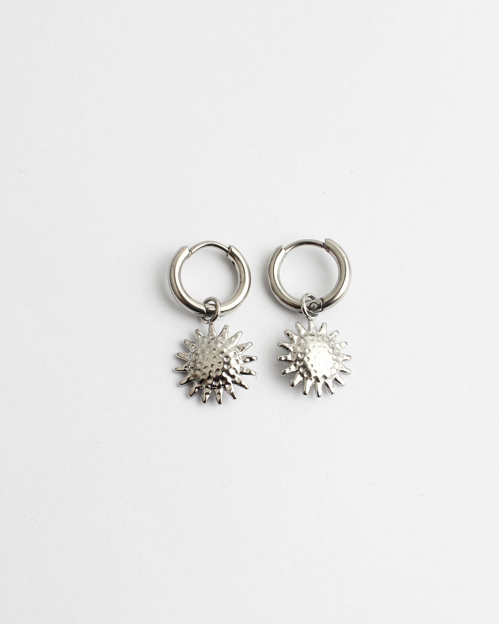 Girasol - Pendientes - Acero inoxidable