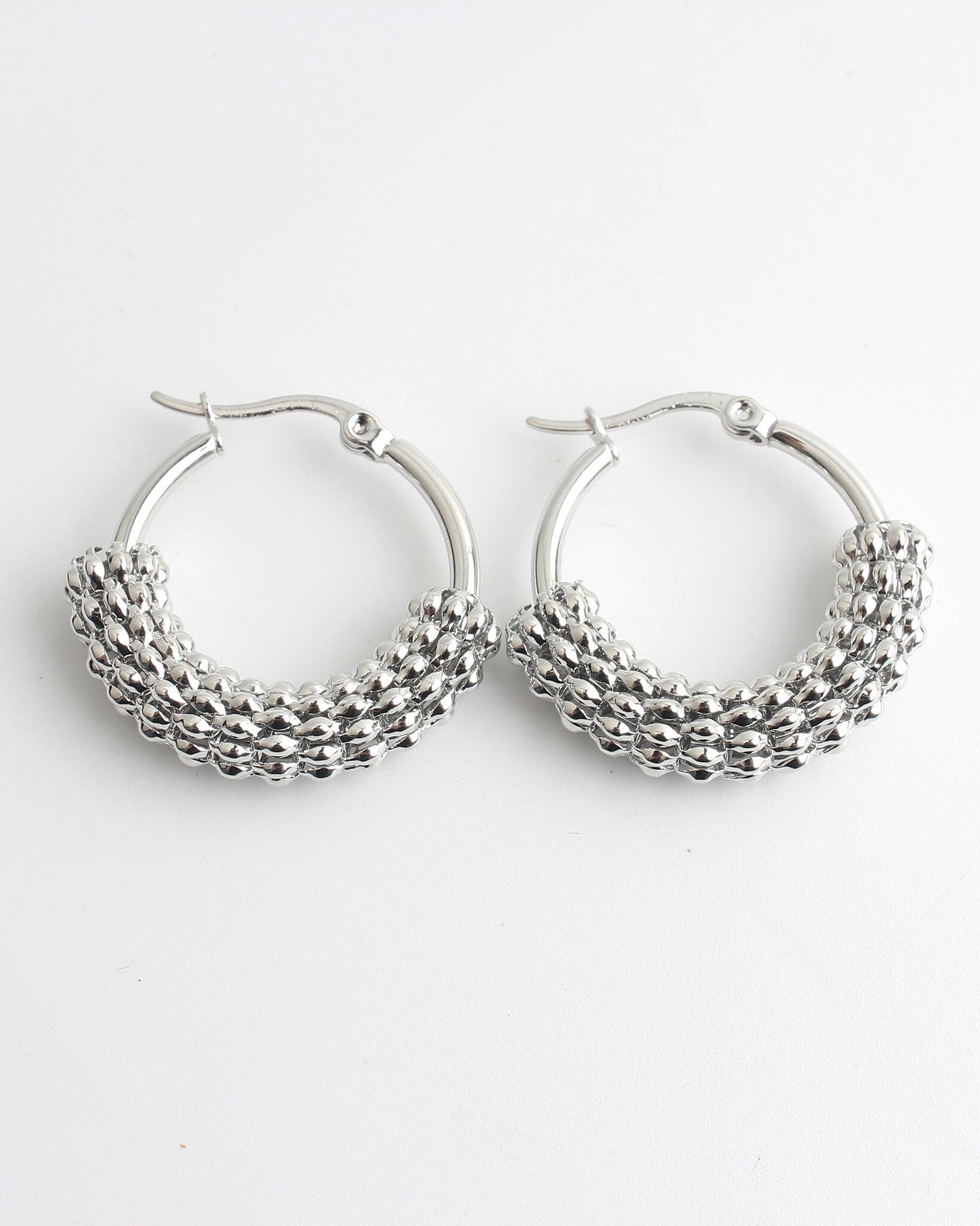 Classy Hoops - Pendientes - Acero inoxidable