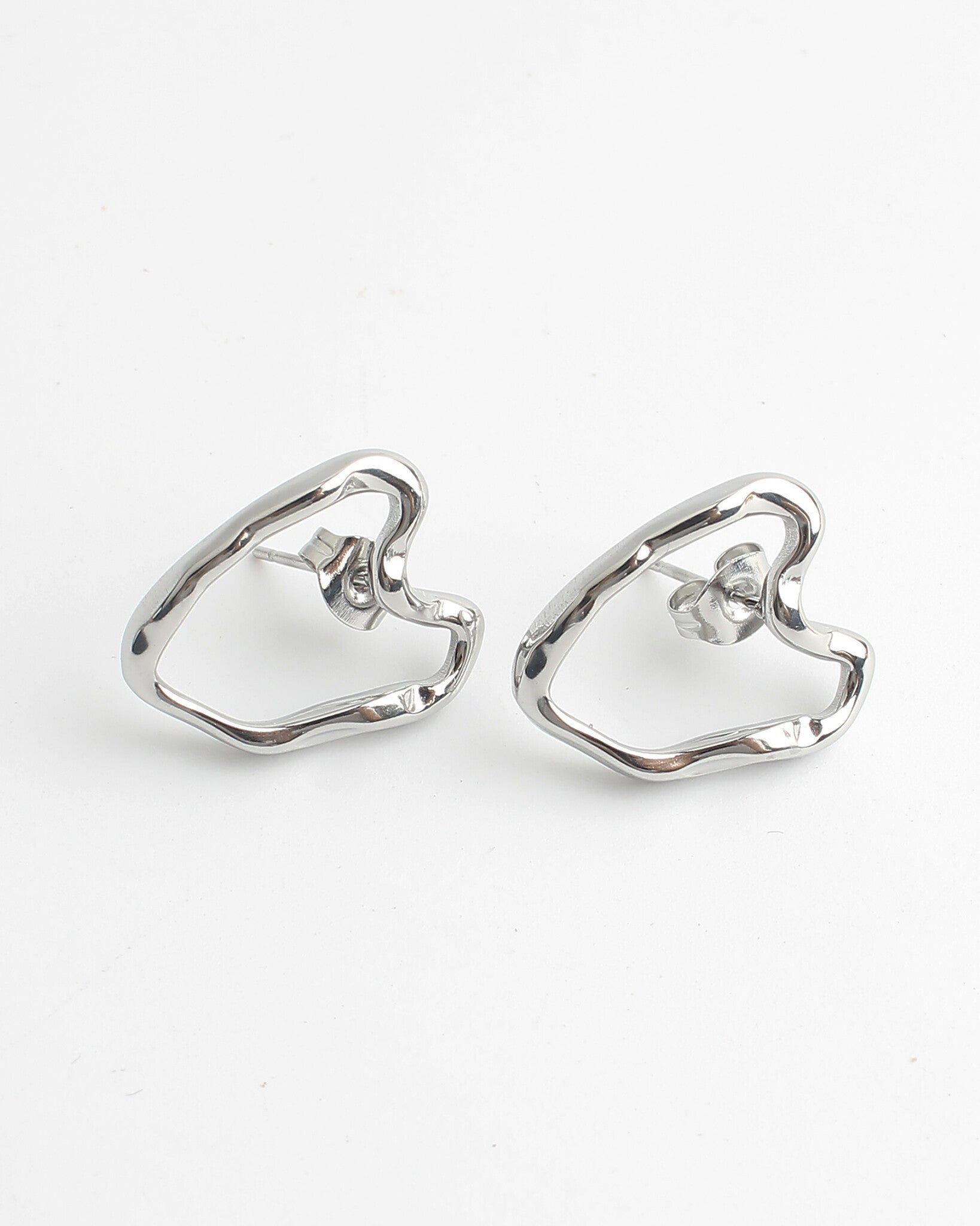 Heart Love - Pendientes - Acero inoxidable