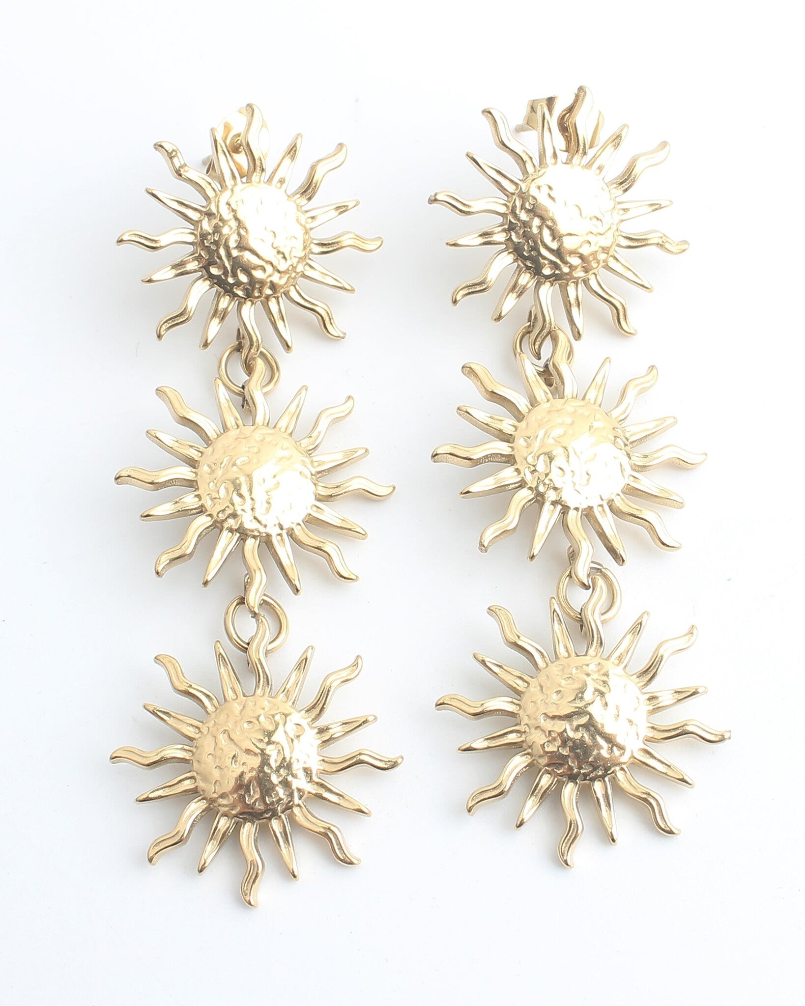 Sunflower Madness - Pendientes - Acero inoxidable