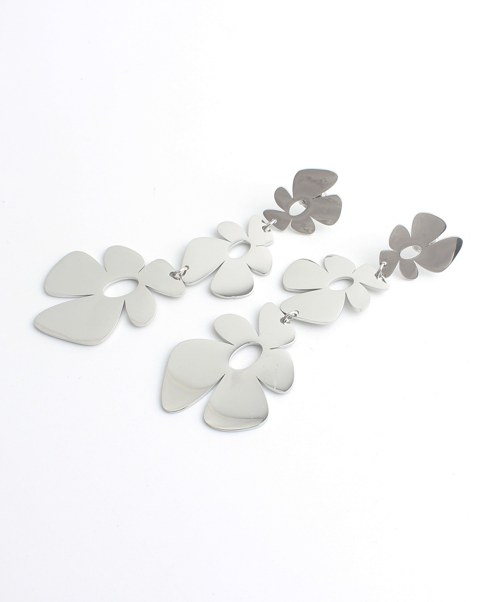 Flores, Flores, Flores - Pendientes - Acero inoxidable