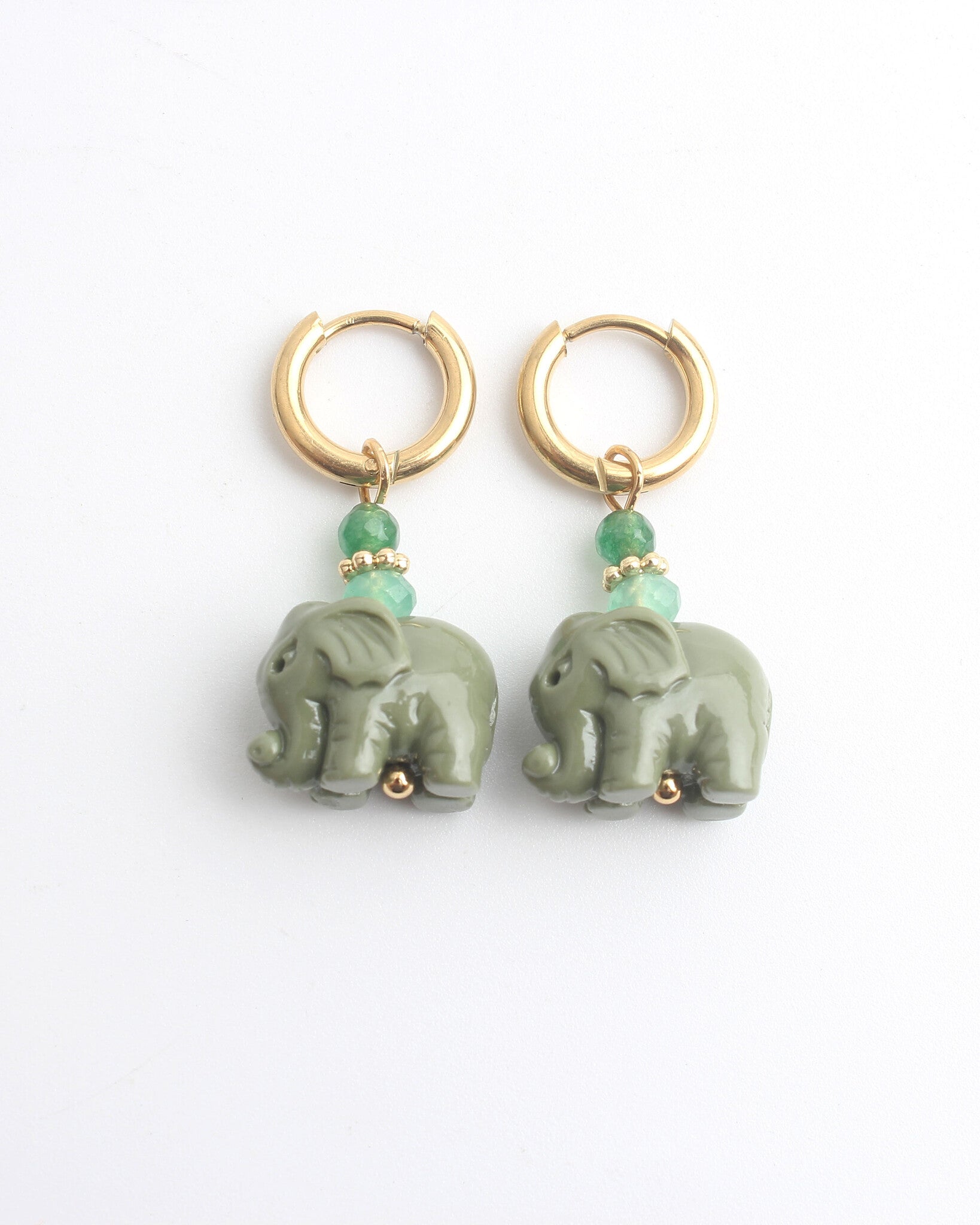 Elefante - Pendientes - Acero inoxidable