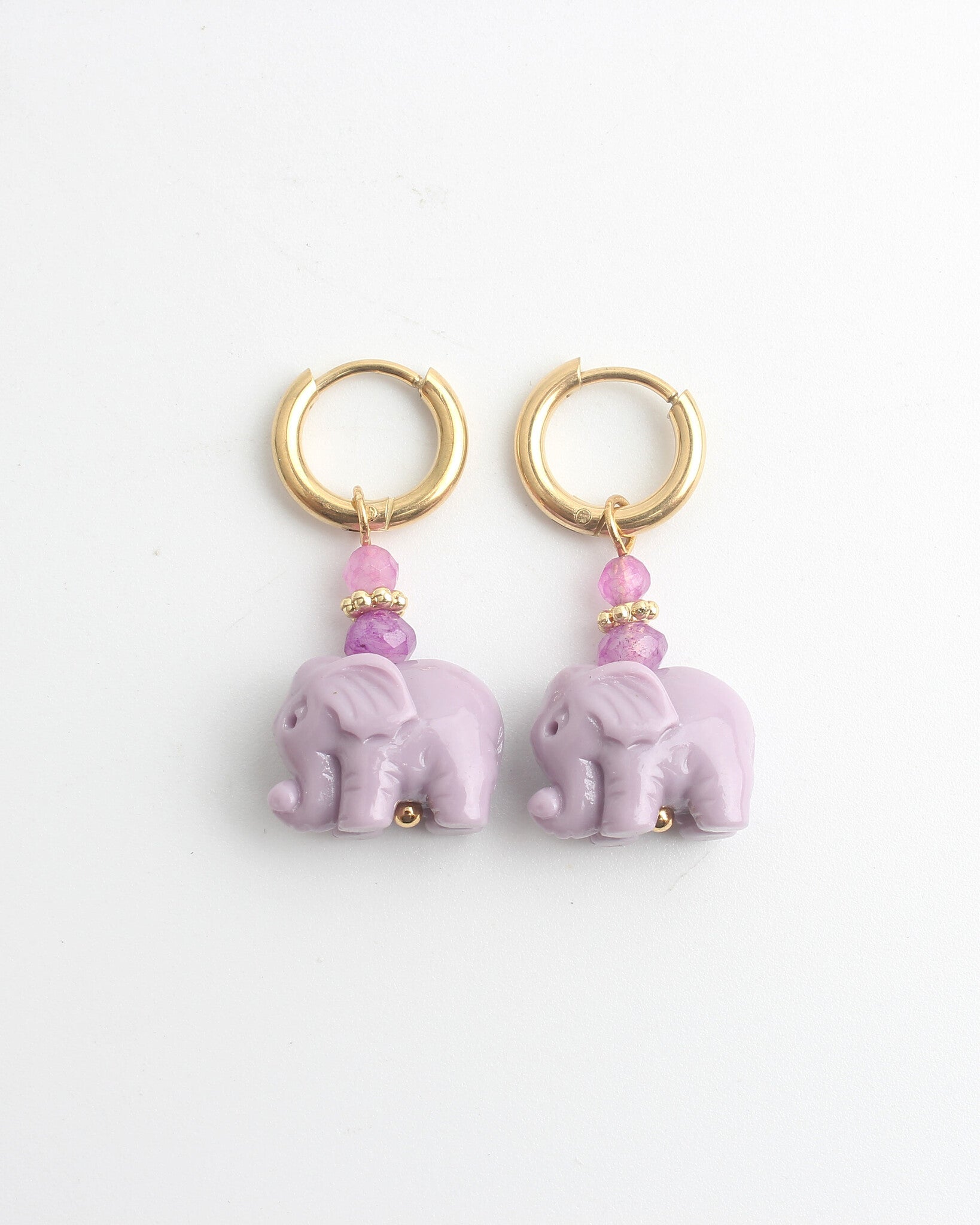 Elefante - Pendientes - Acero inoxidable