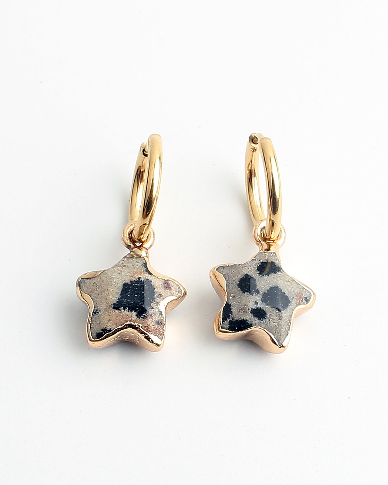 Starry - Pendientes - Piedra natural - Acero inoxidable