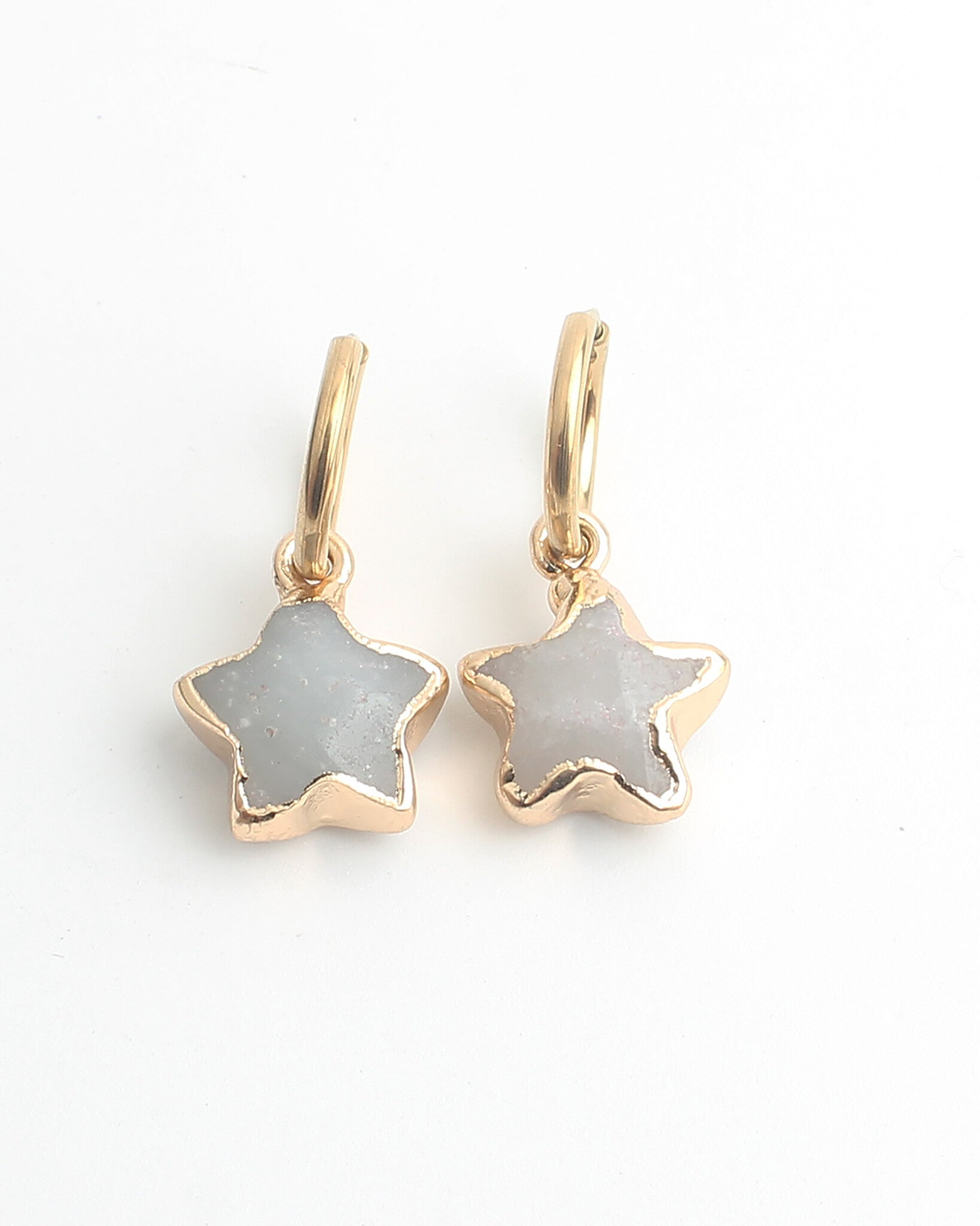 Starry - Pendientes - Piedra natural - Acero inoxidable