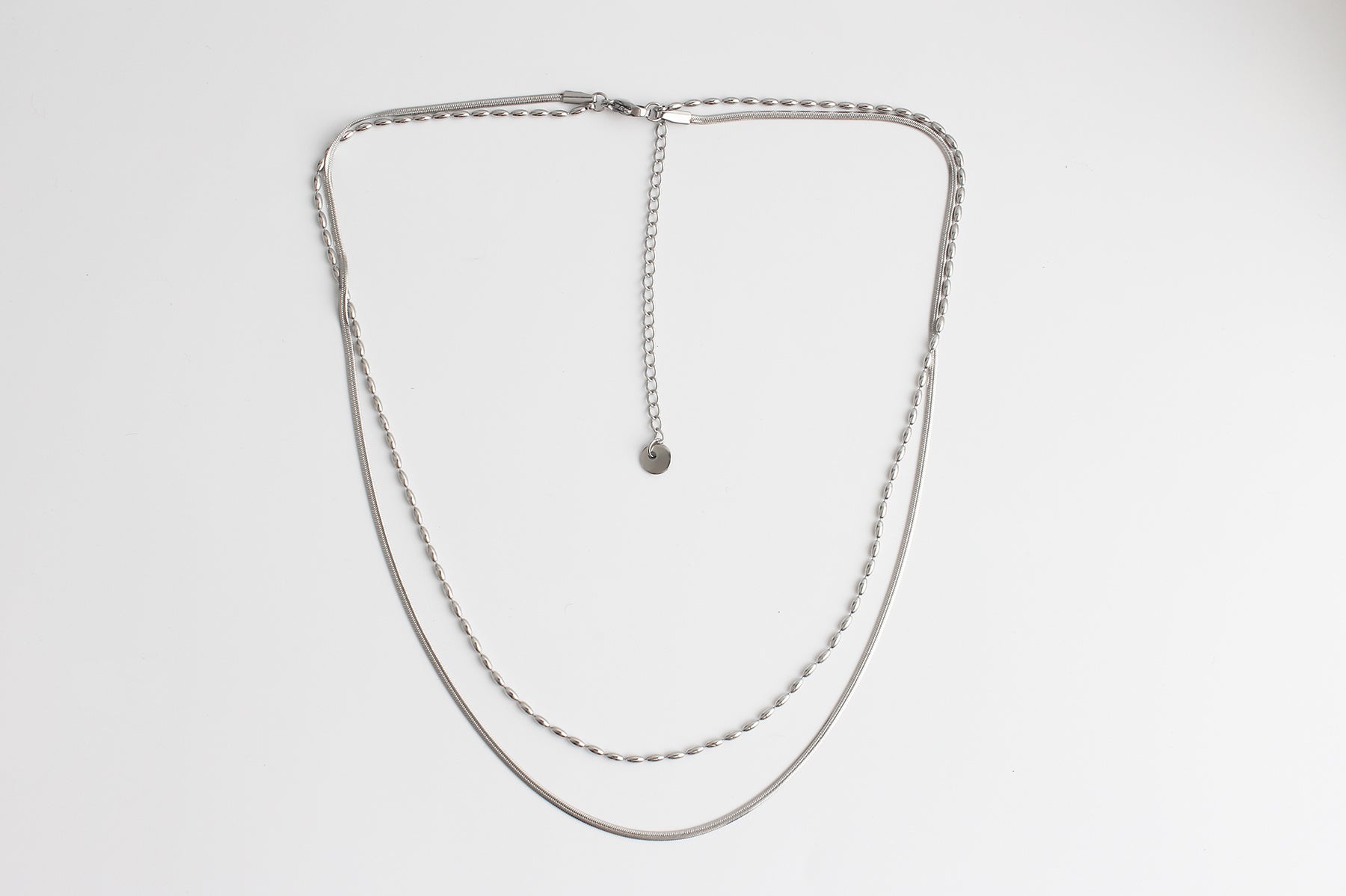 Minimalistic - Necklace - 2 Layer - Stainless Steel