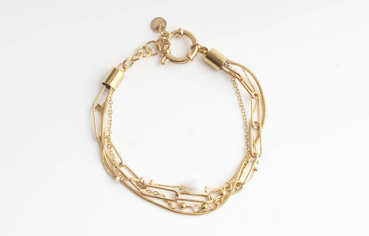 Eloise - Pulsera - 4 capas - Acero inoxidable