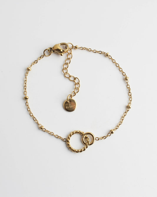 Round & Round - Pulsera - Acero inoxidable