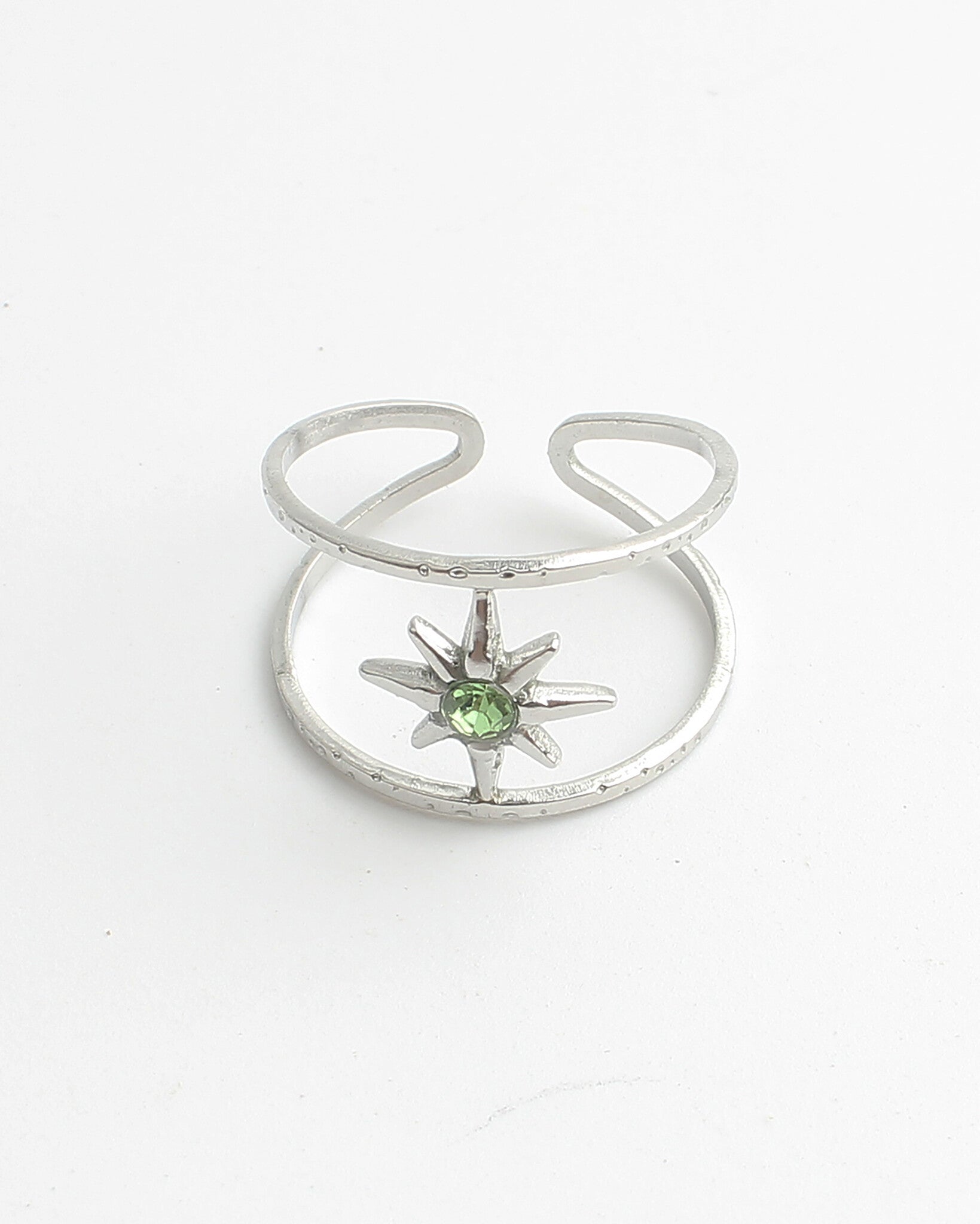 Estrellas - Anillo - Acero inoxidable - Ajustable