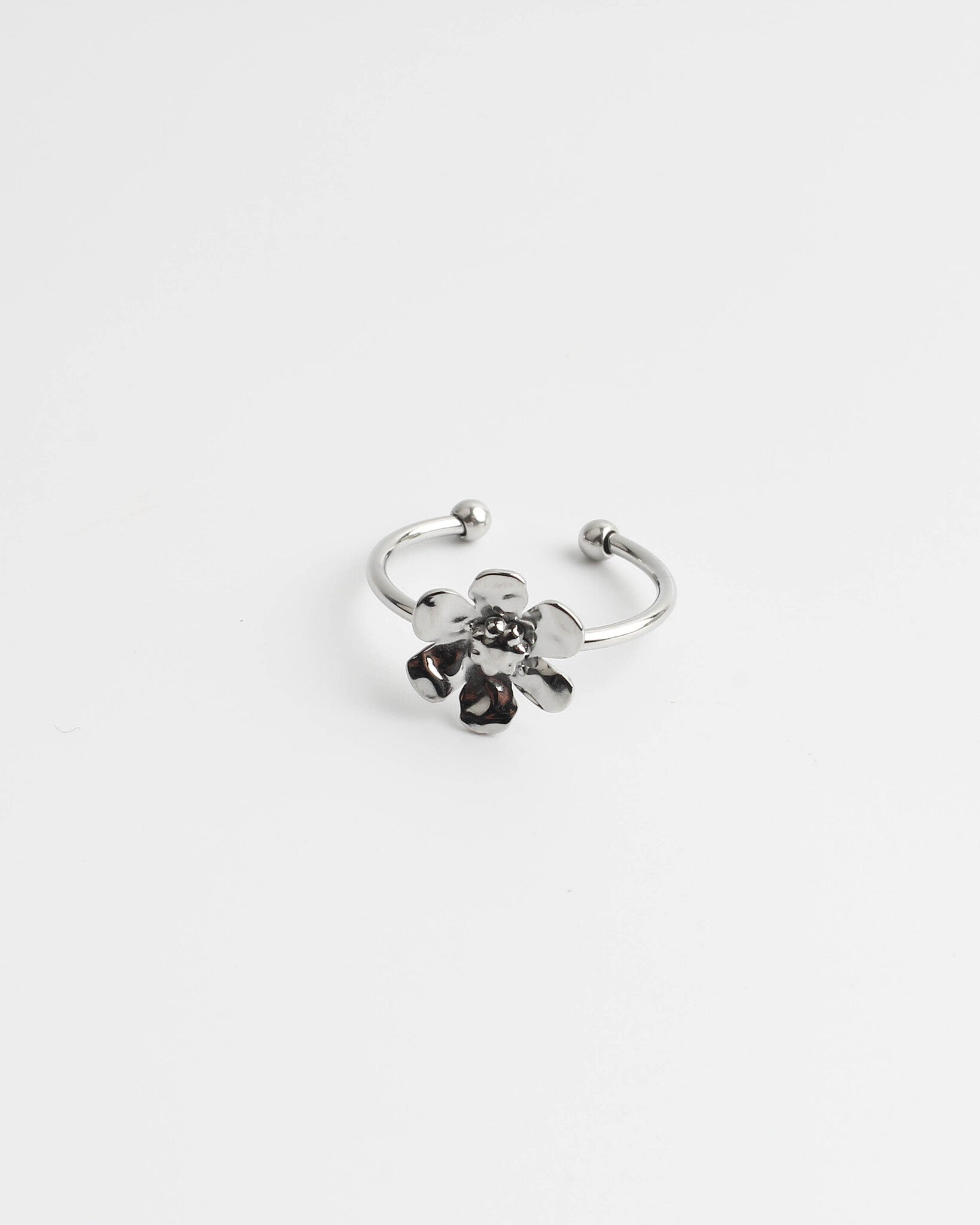 Kae Flower - Anillo - Acero inoxidable - Ajustable