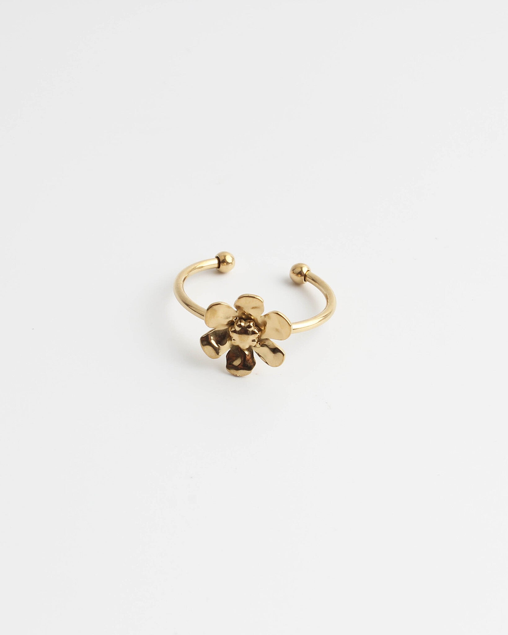 Kae Flower - Anillo - Acero inoxidable - Ajustable