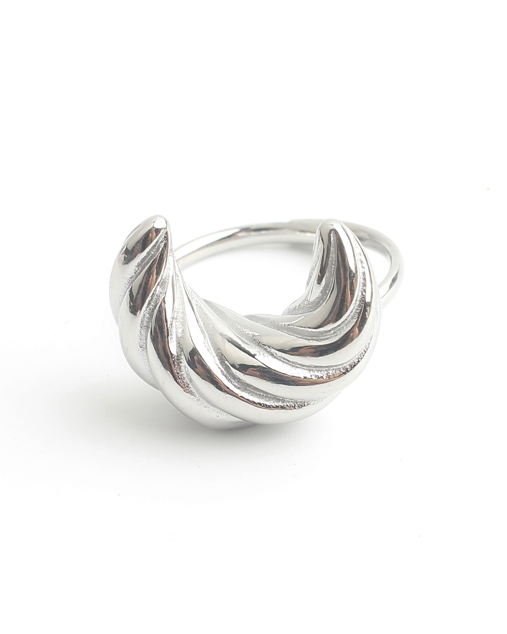 Croissant - Ring - Stainless Steel - Adjustable