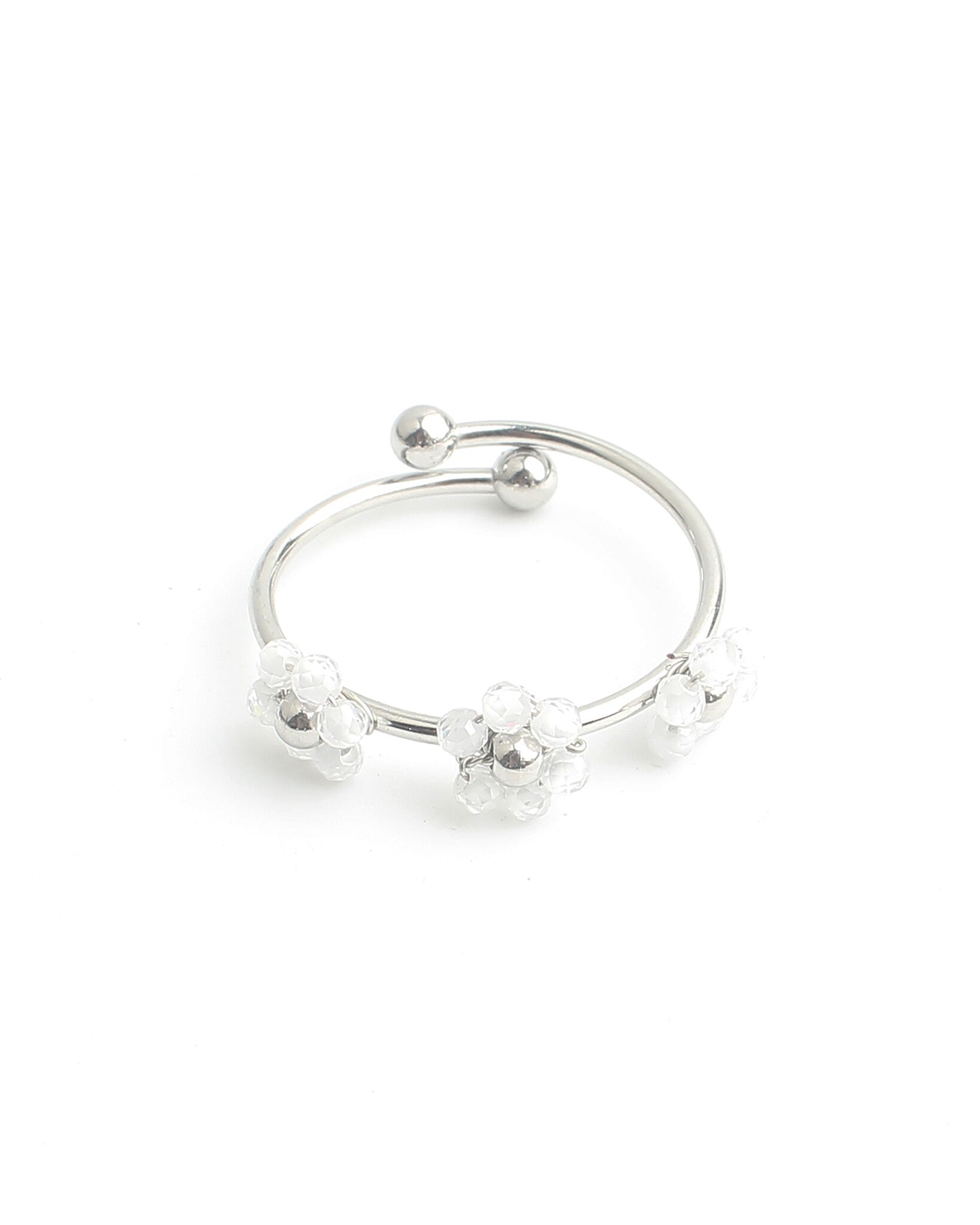 Camelia- Anillo - Acero inoxidable - Ajustable