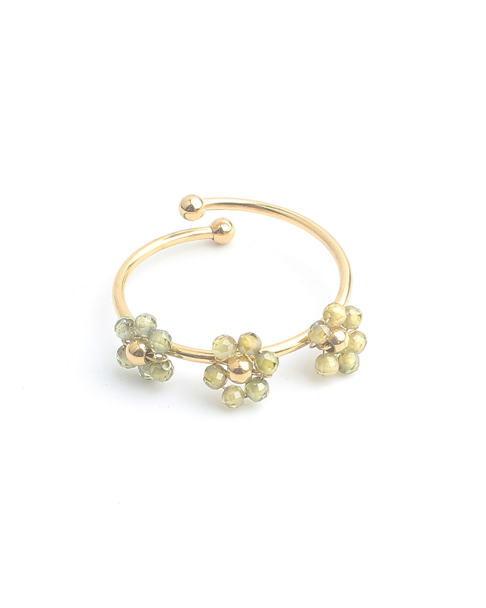 Camelia- Anillo - Acero inoxidable - Ajustable