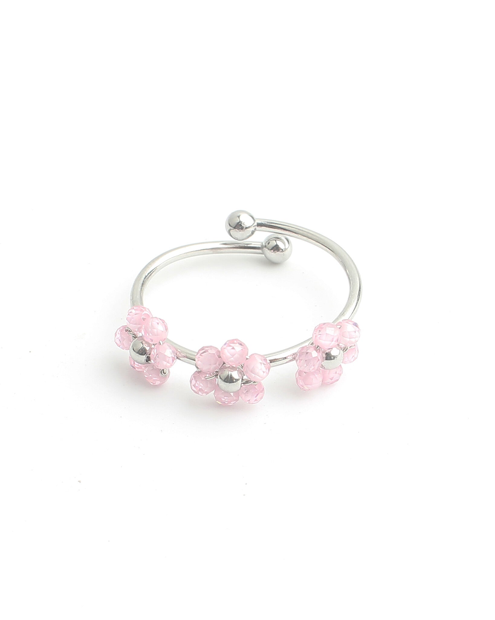 Camelia- Anillo - Acero inoxidable - Ajustable