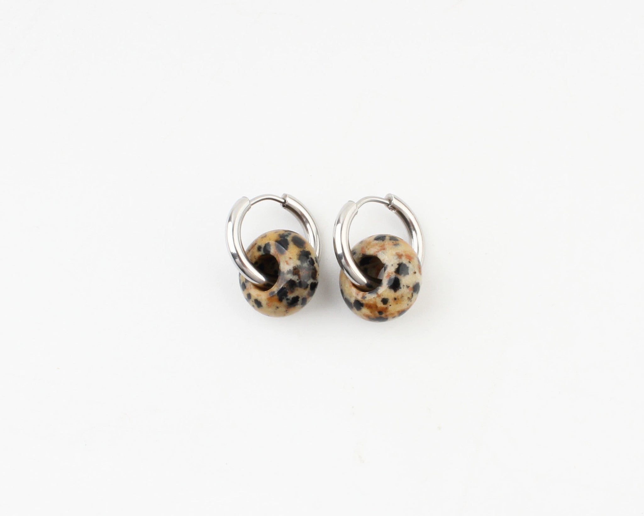 Femme - Pendientes - Piedra natural - Acero inoxidable