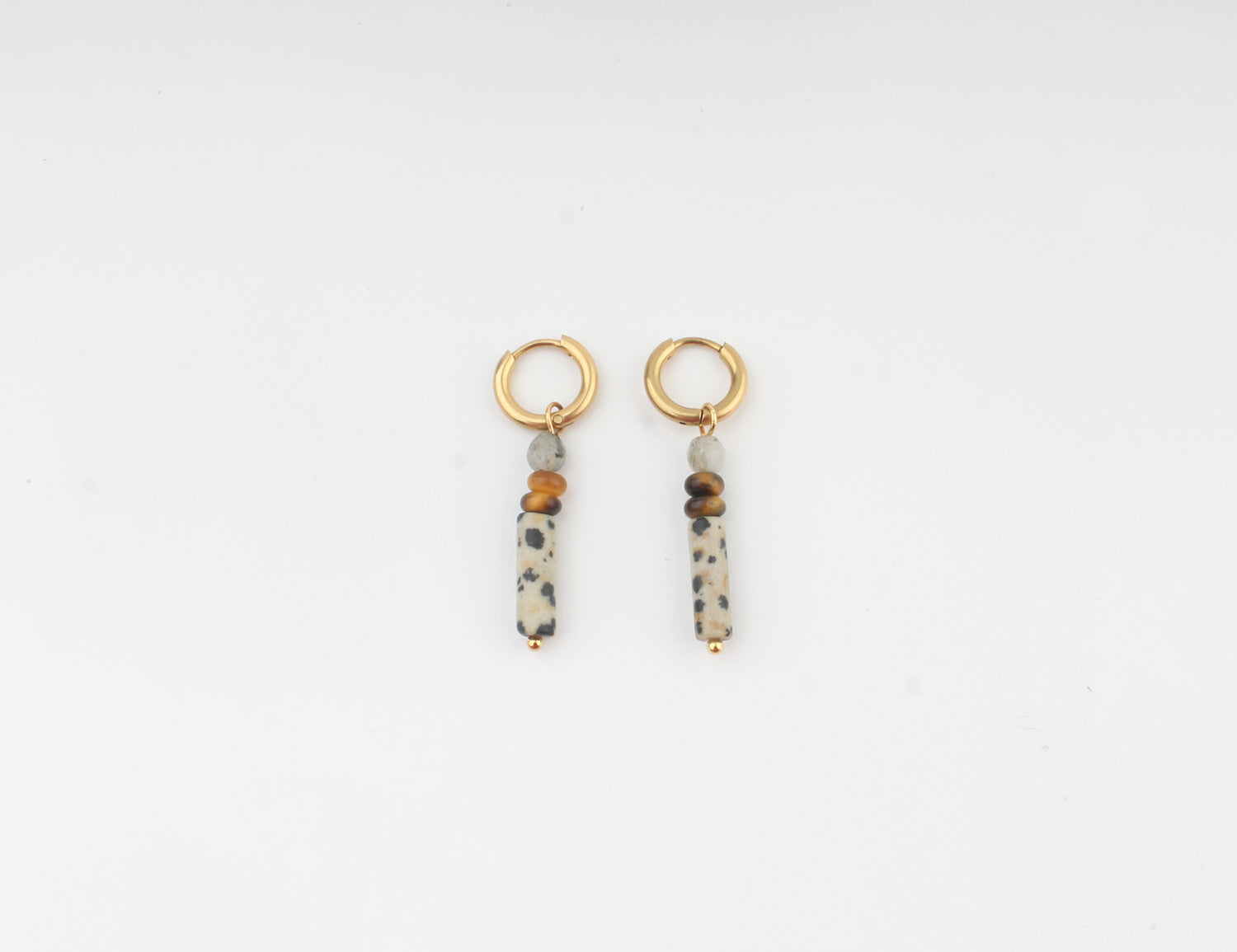 Frida - Pendientes - Piedra natural - Acero inoxidable