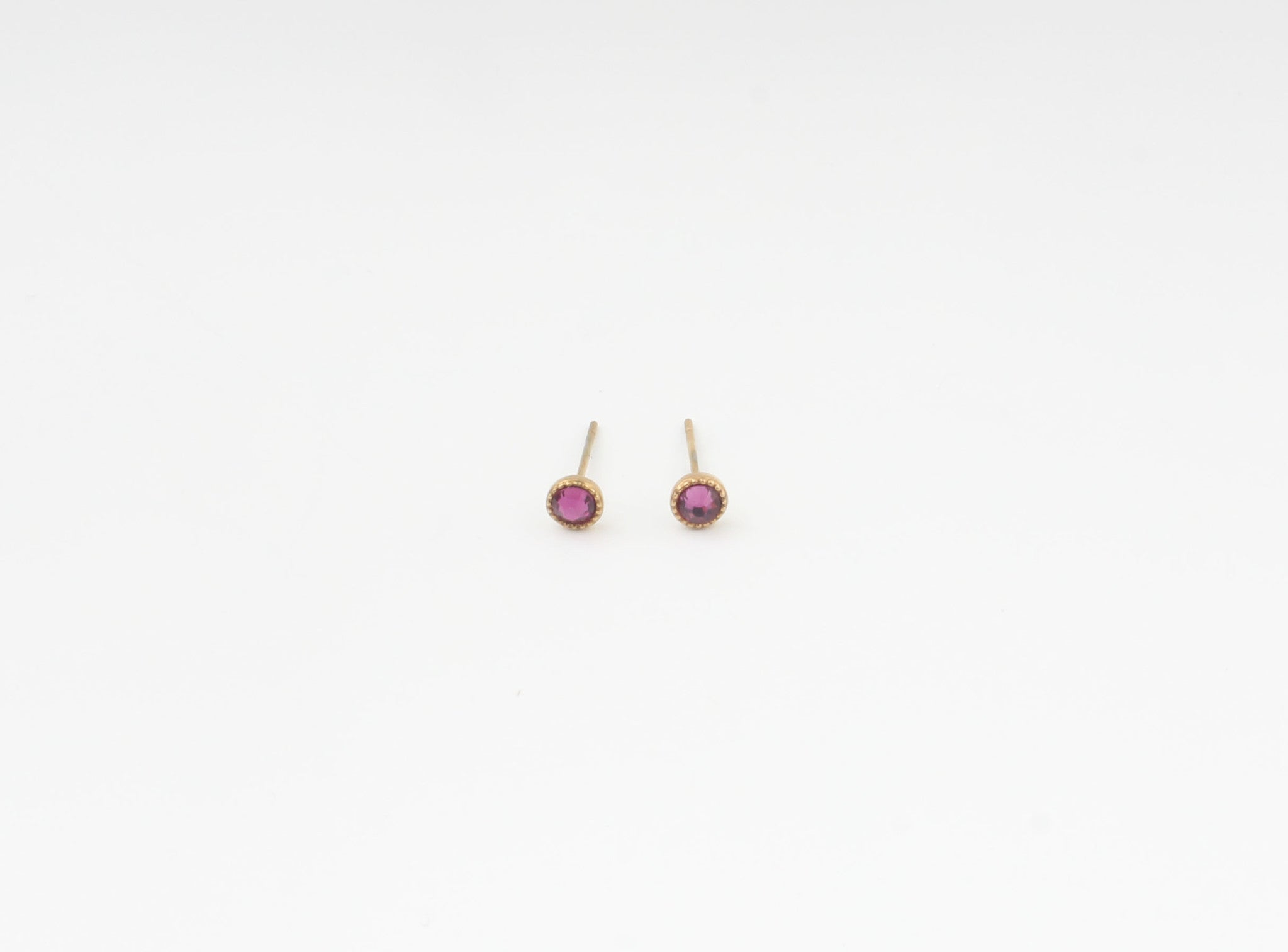 Circonita - Stud - Pendientes - Acero inoxidable