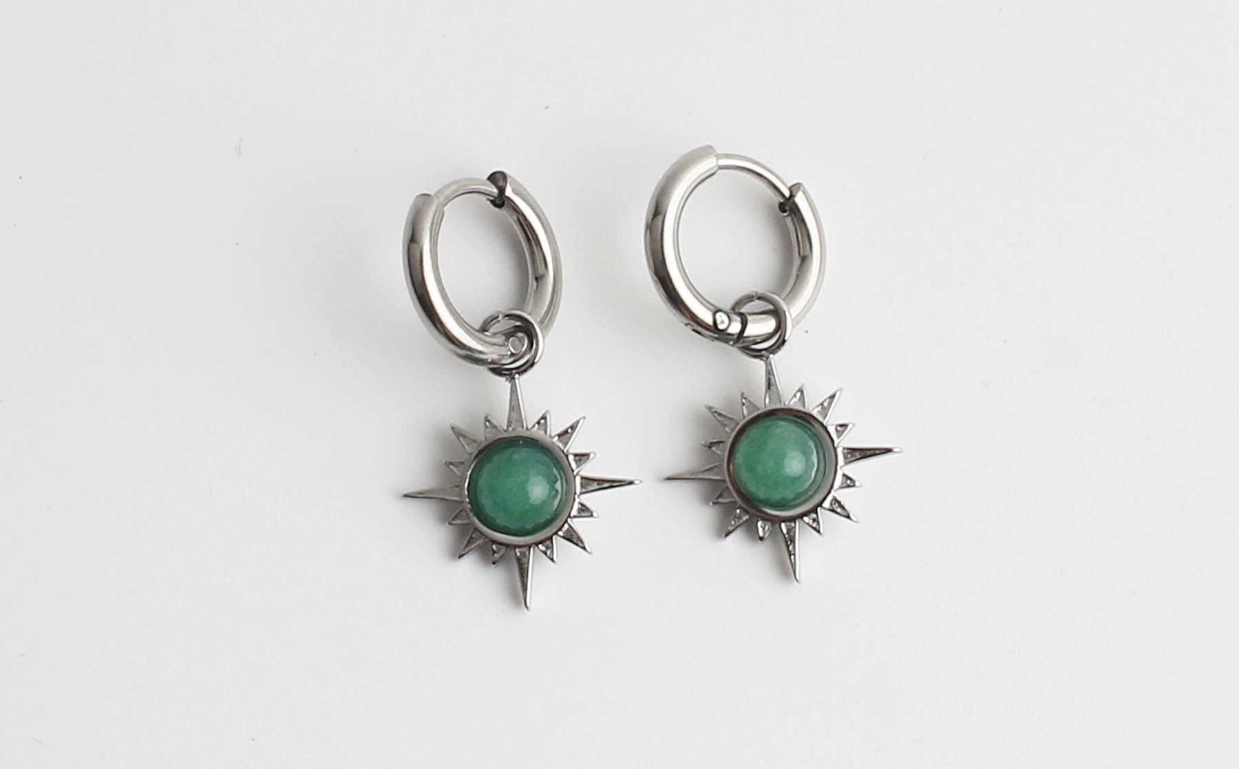 Sol - Pendientes - Acero inoxidable