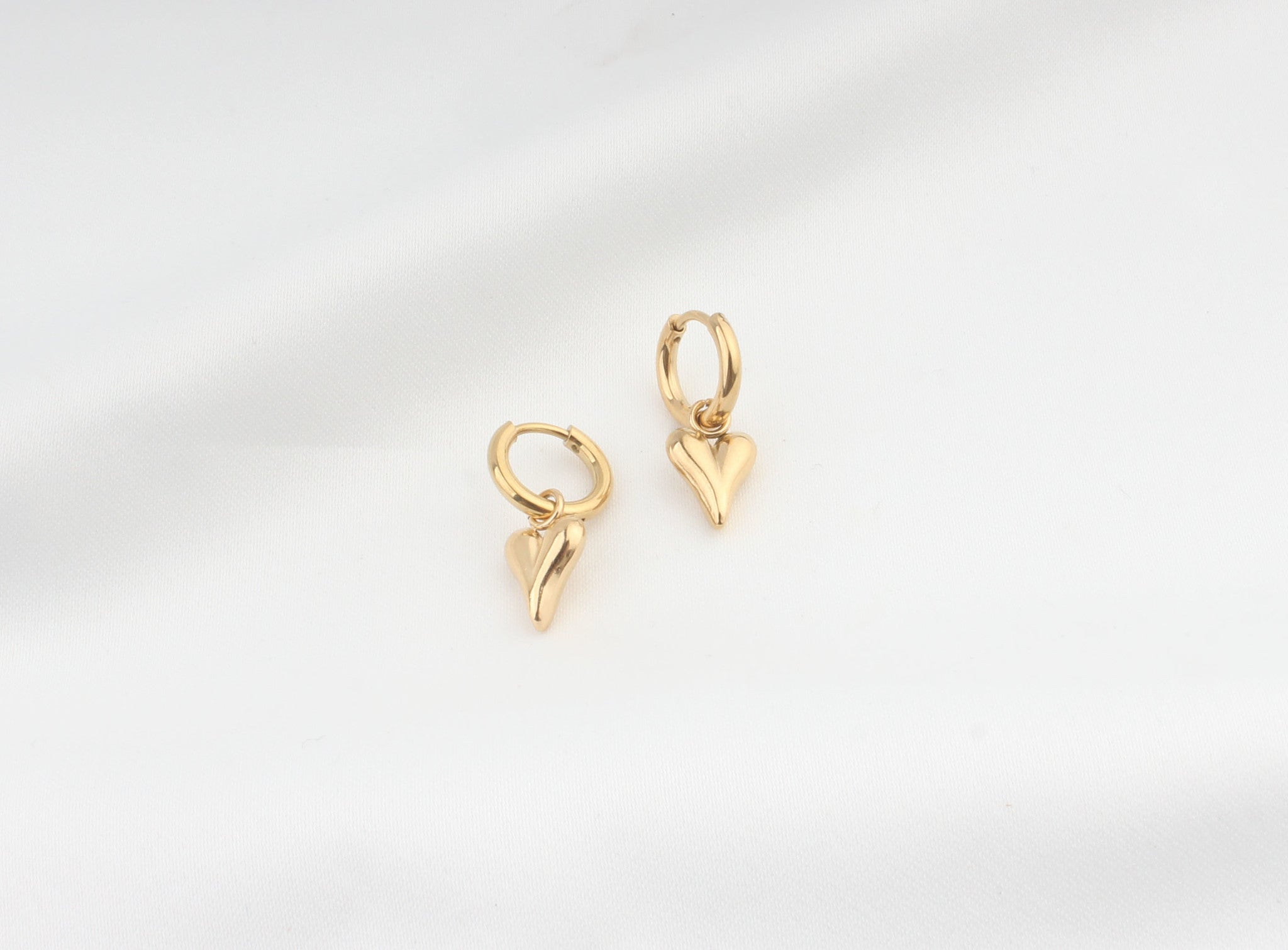 Perfect Shaped Heart - Pendientes - Acero inoxidable