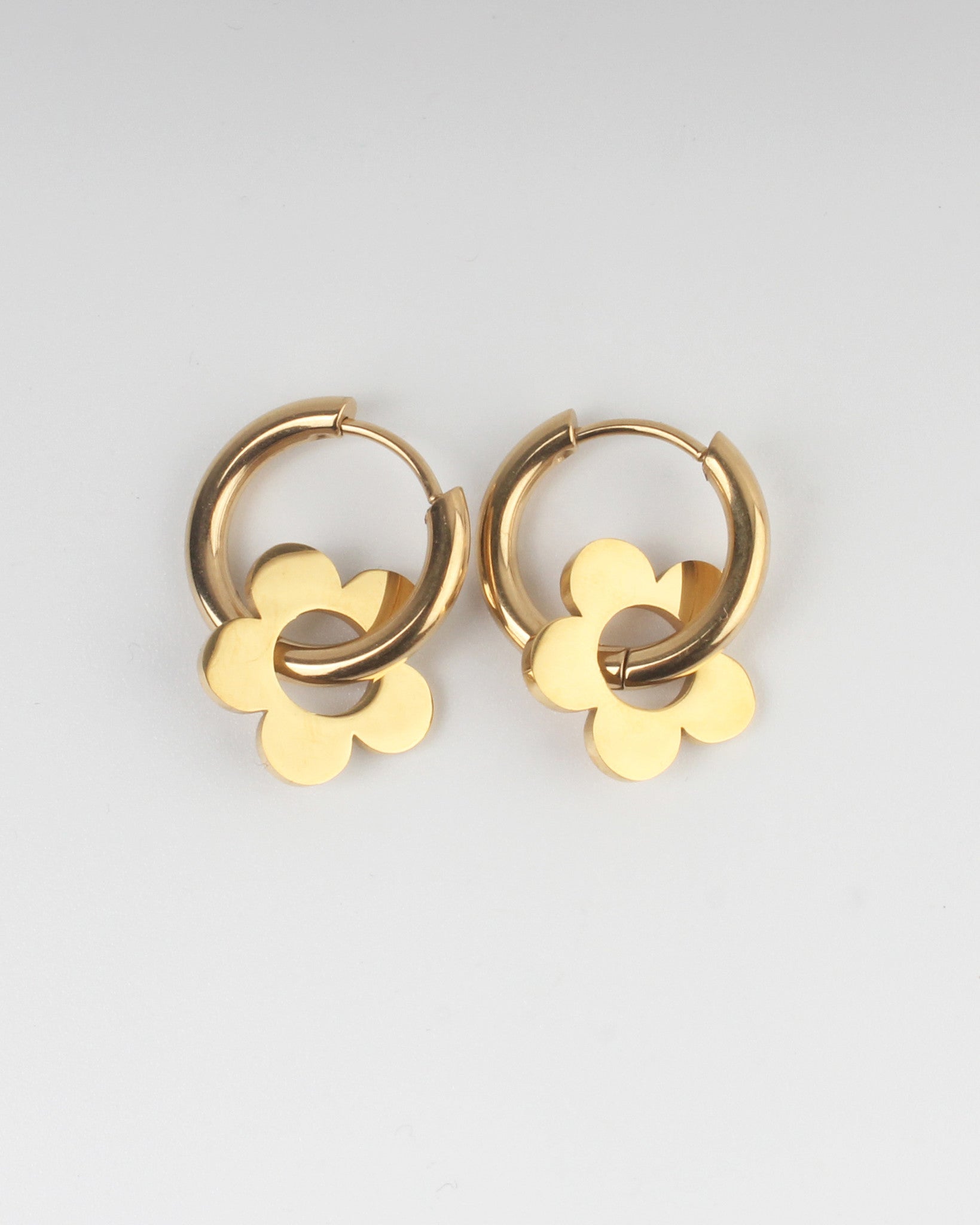 Beautiful Flower - Pendientes - Acero inoxidable