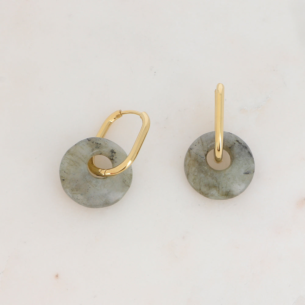 Tirza - Pendientes - Piedra natural - Acero inoxidable