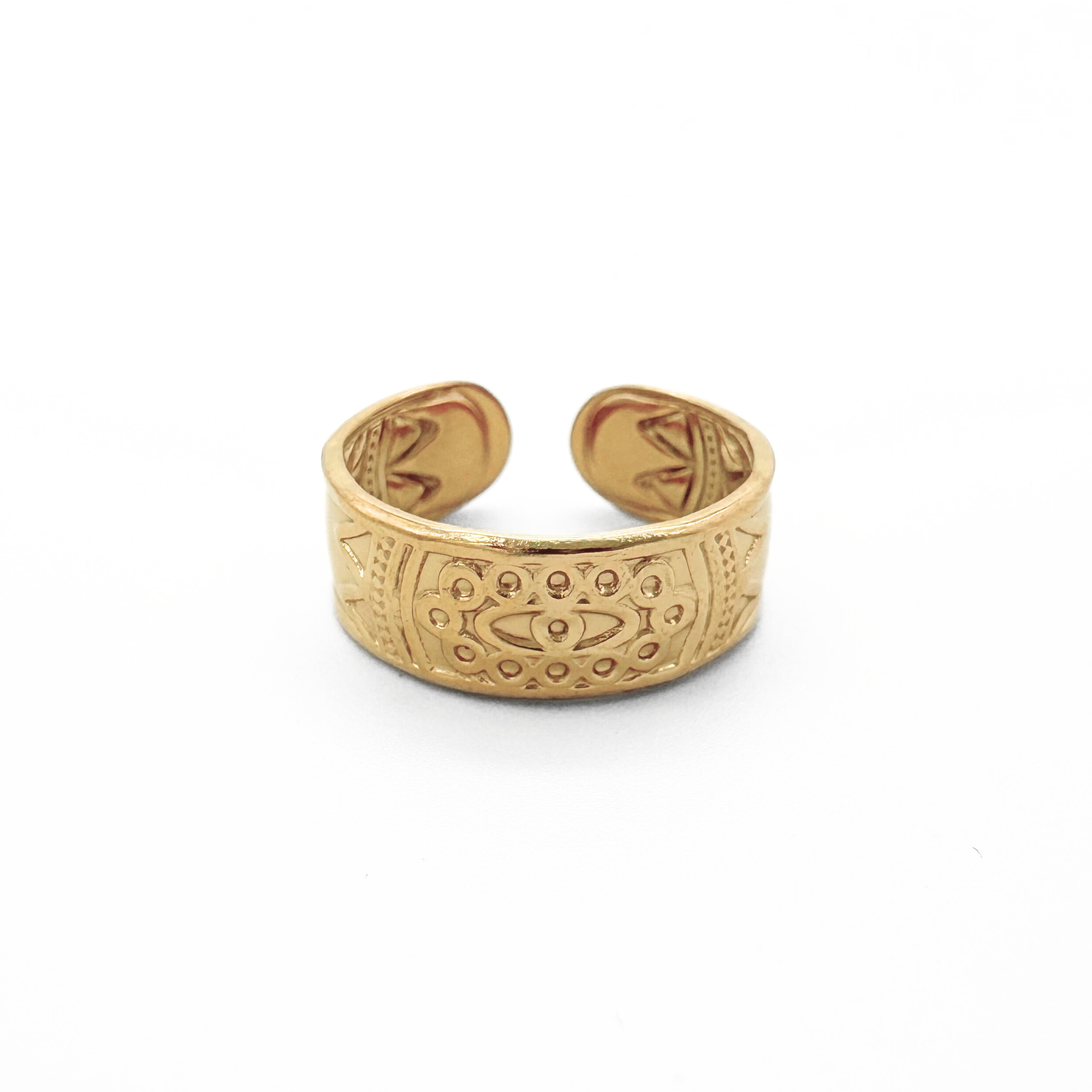 Aztec - Anillo - Acero inoxidable - Ajustable