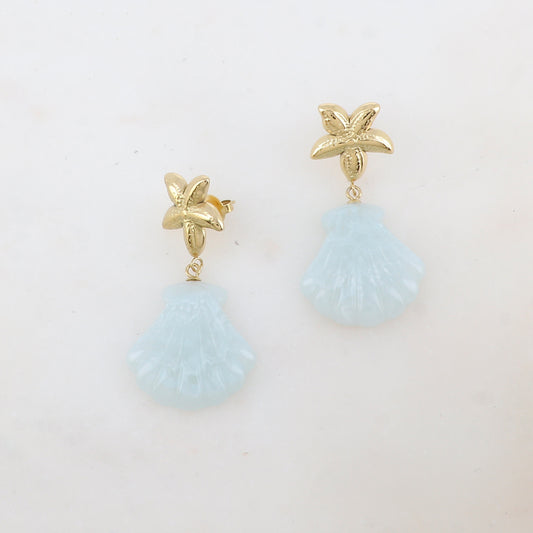 Ocean - Pendientes - Acero inoxidable