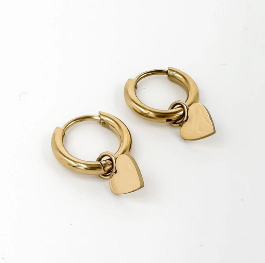 Little Heart - Pendientes - Acero inoxidable