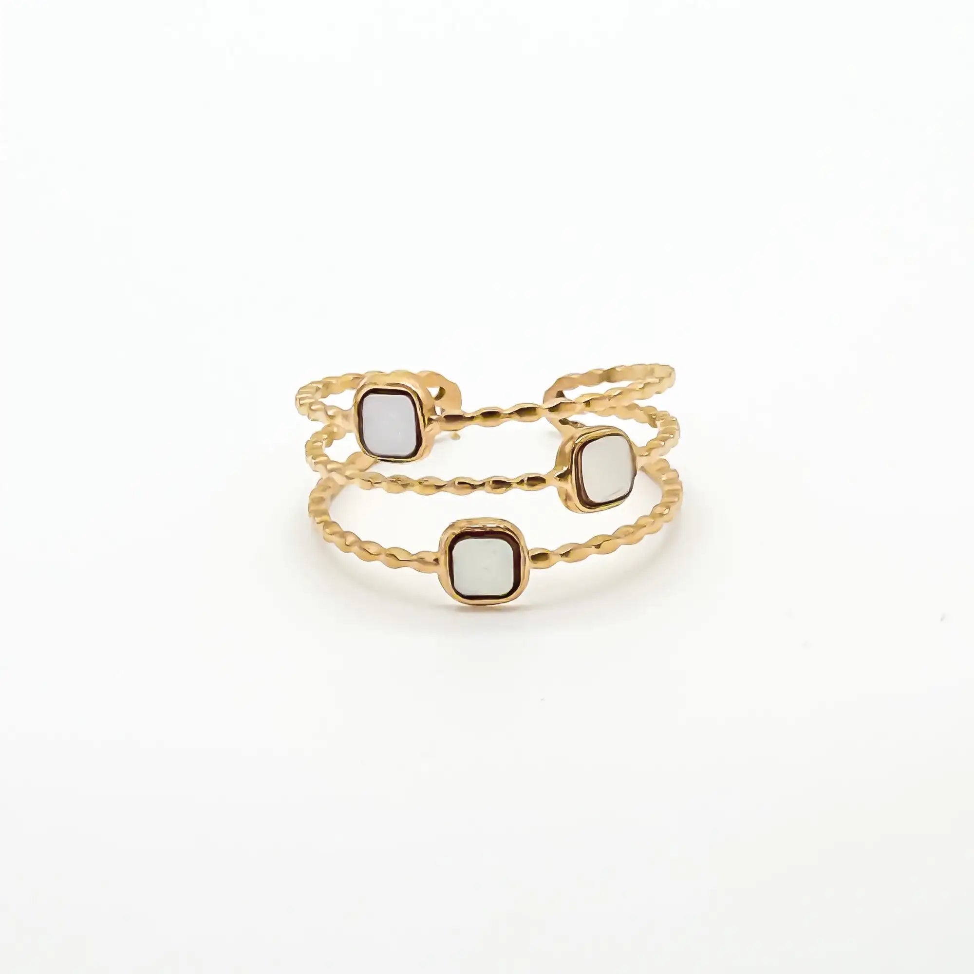 Concha - Anillo - Acero inoxidable - Ajustable