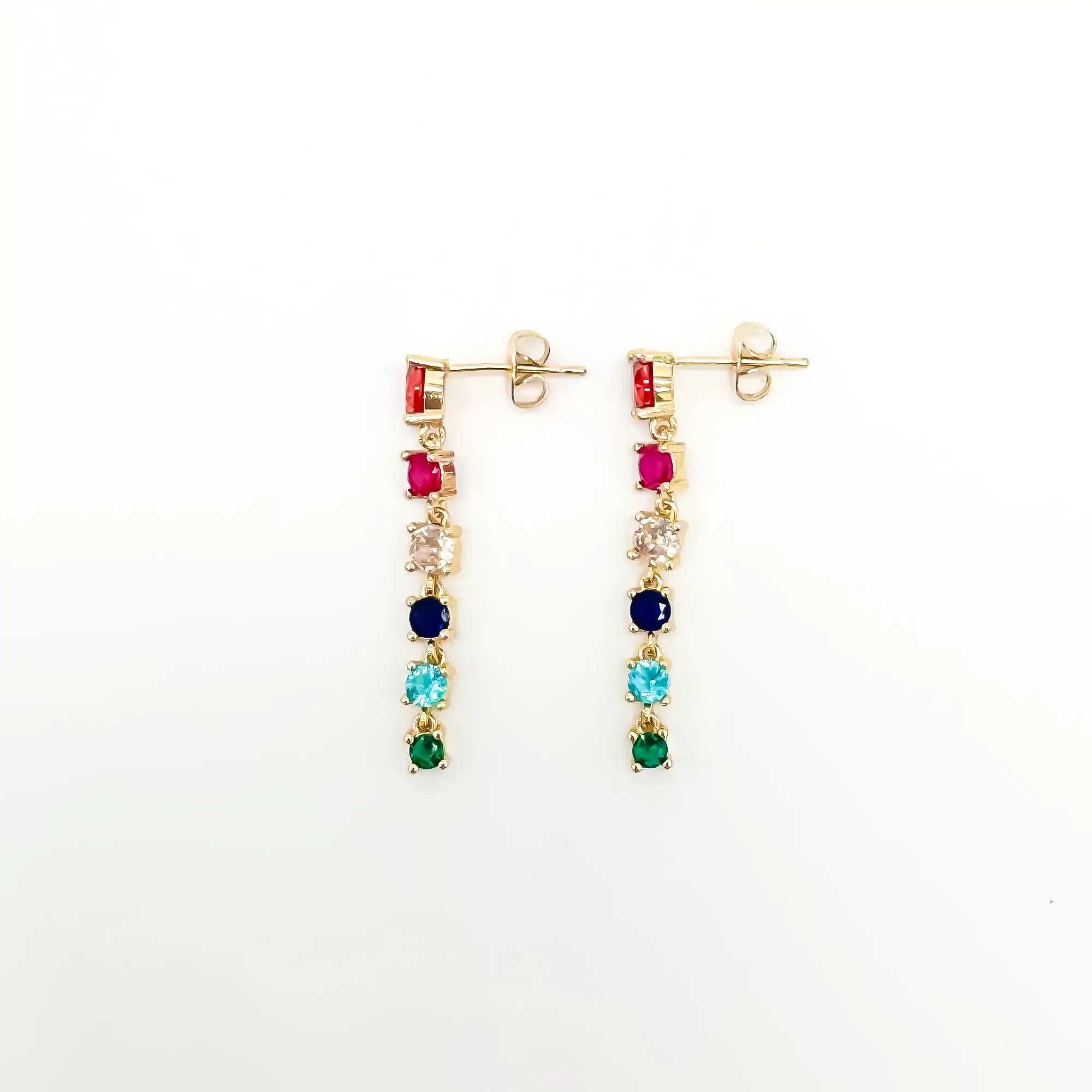 Glitter Rainbow - Pendientes - Acero inoxidable