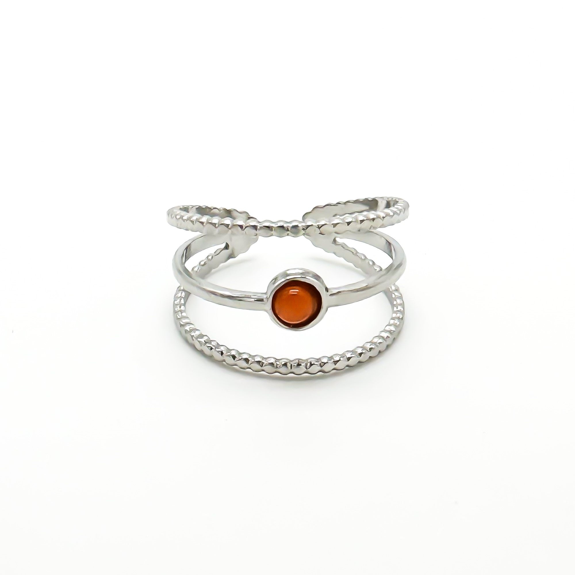 Aarya - Anillo - Acero inoxidable - Ajustable