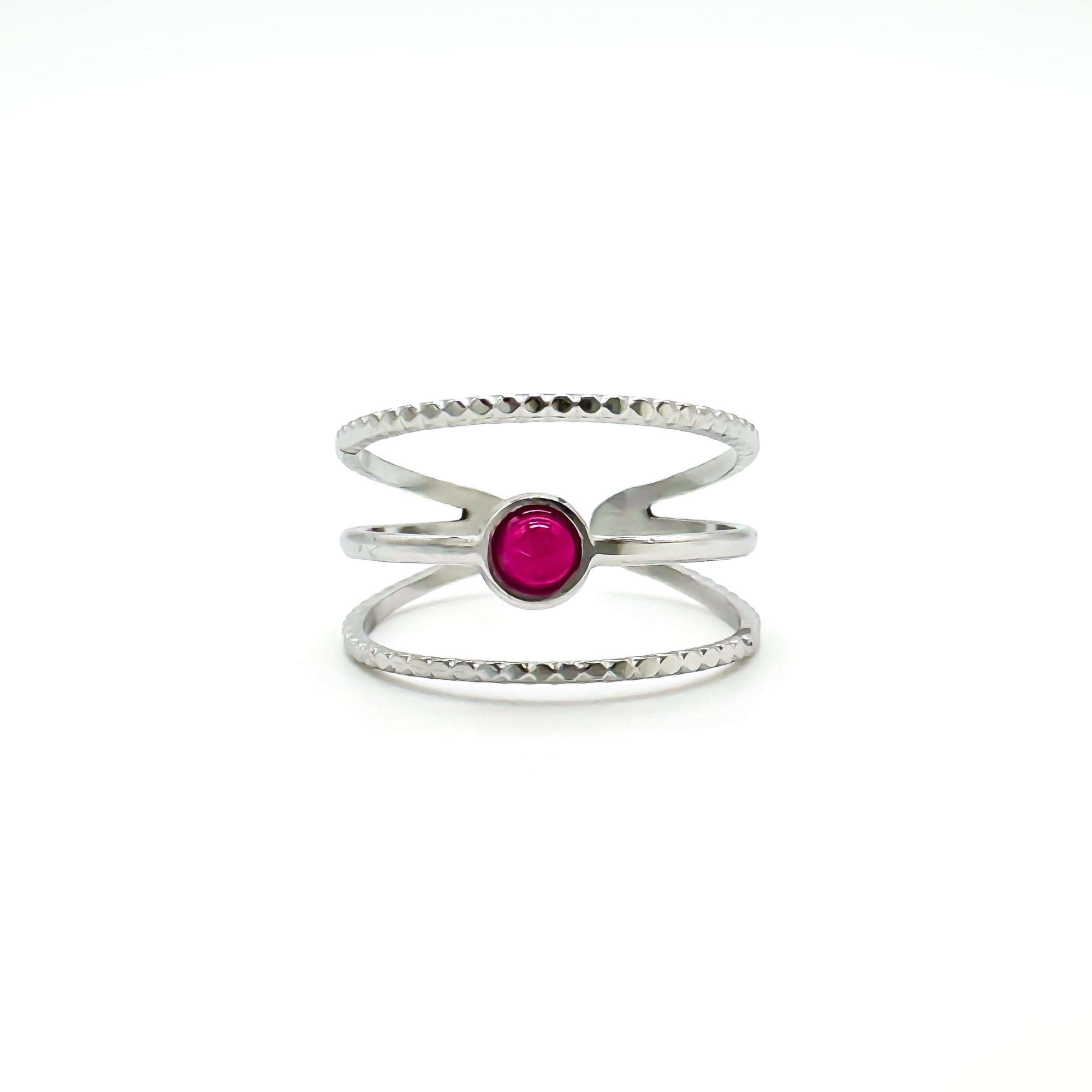 Aarya - Anillo - Acero inoxidable - Ajustable