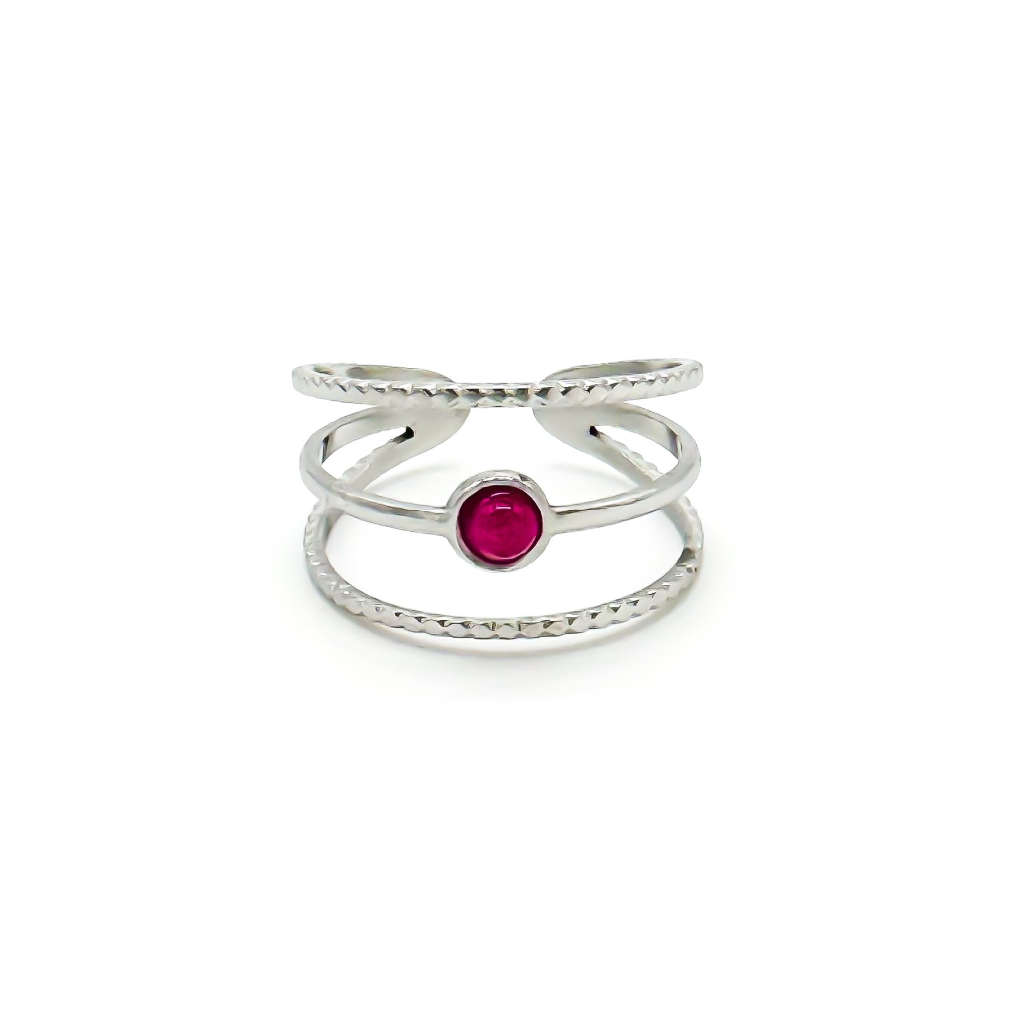 Aarya - Anillo - Acero inoxidable - Ajustable