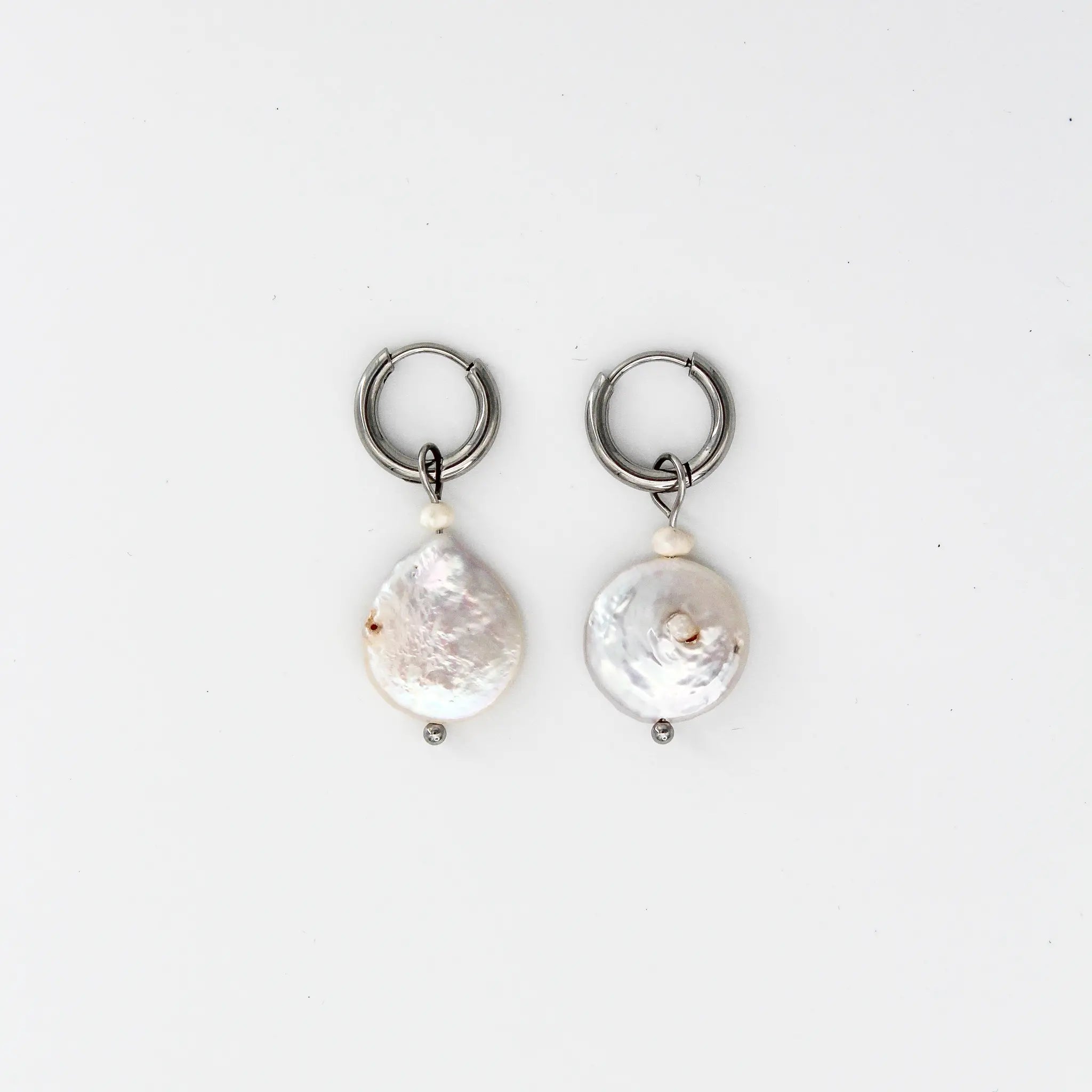 Thalia - Pendientes - Perla - Acero inoxidable