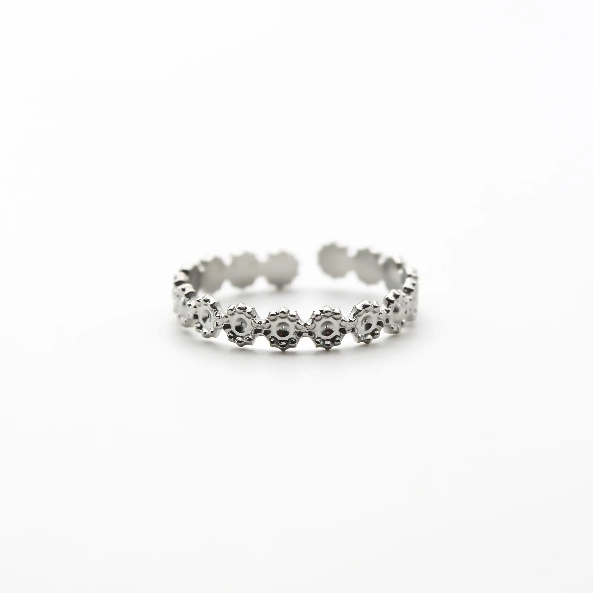 Little Flowers - Anillo - Acero inoxidable - Ajustable