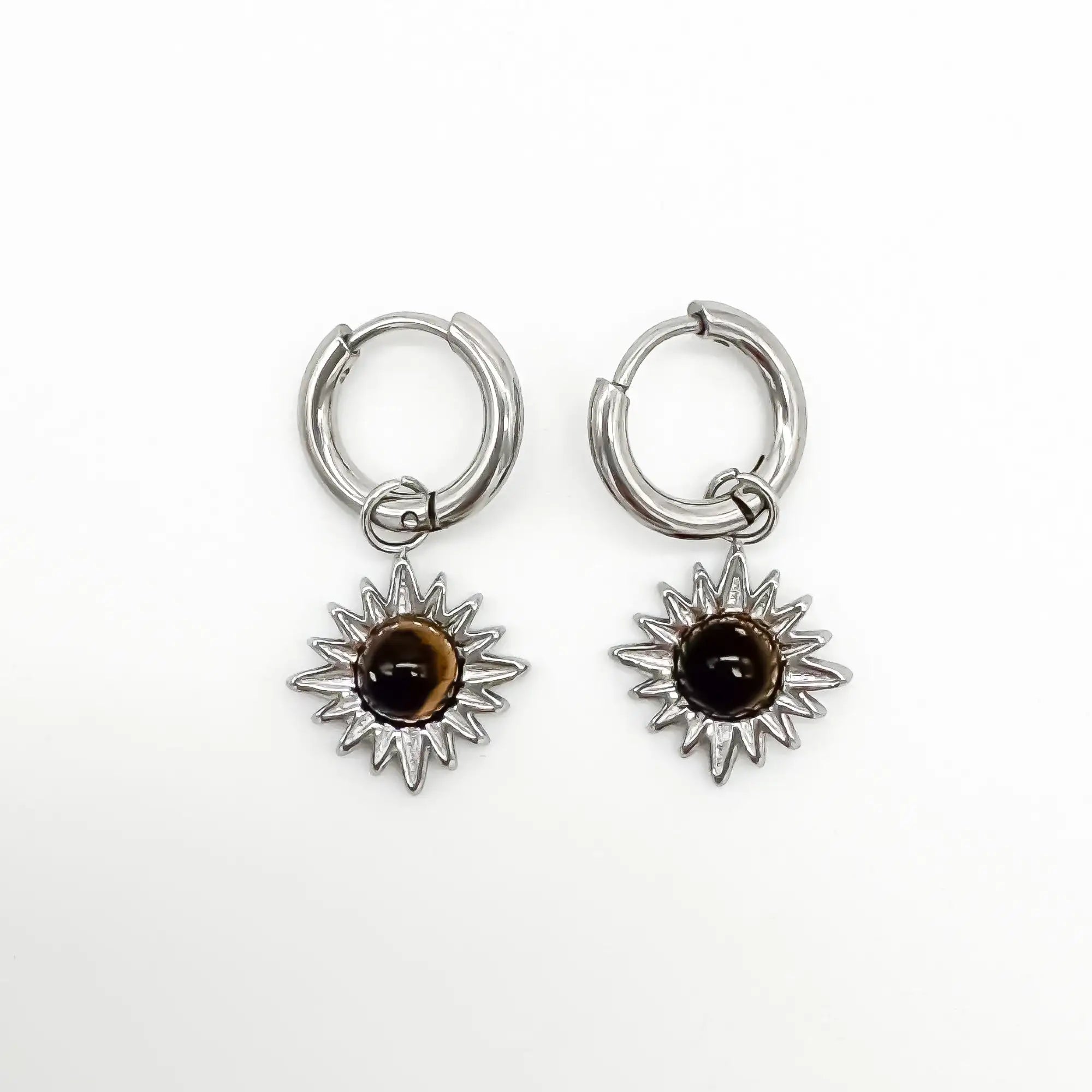 Louane - Earrings - Natural Stone - Stainless Steel