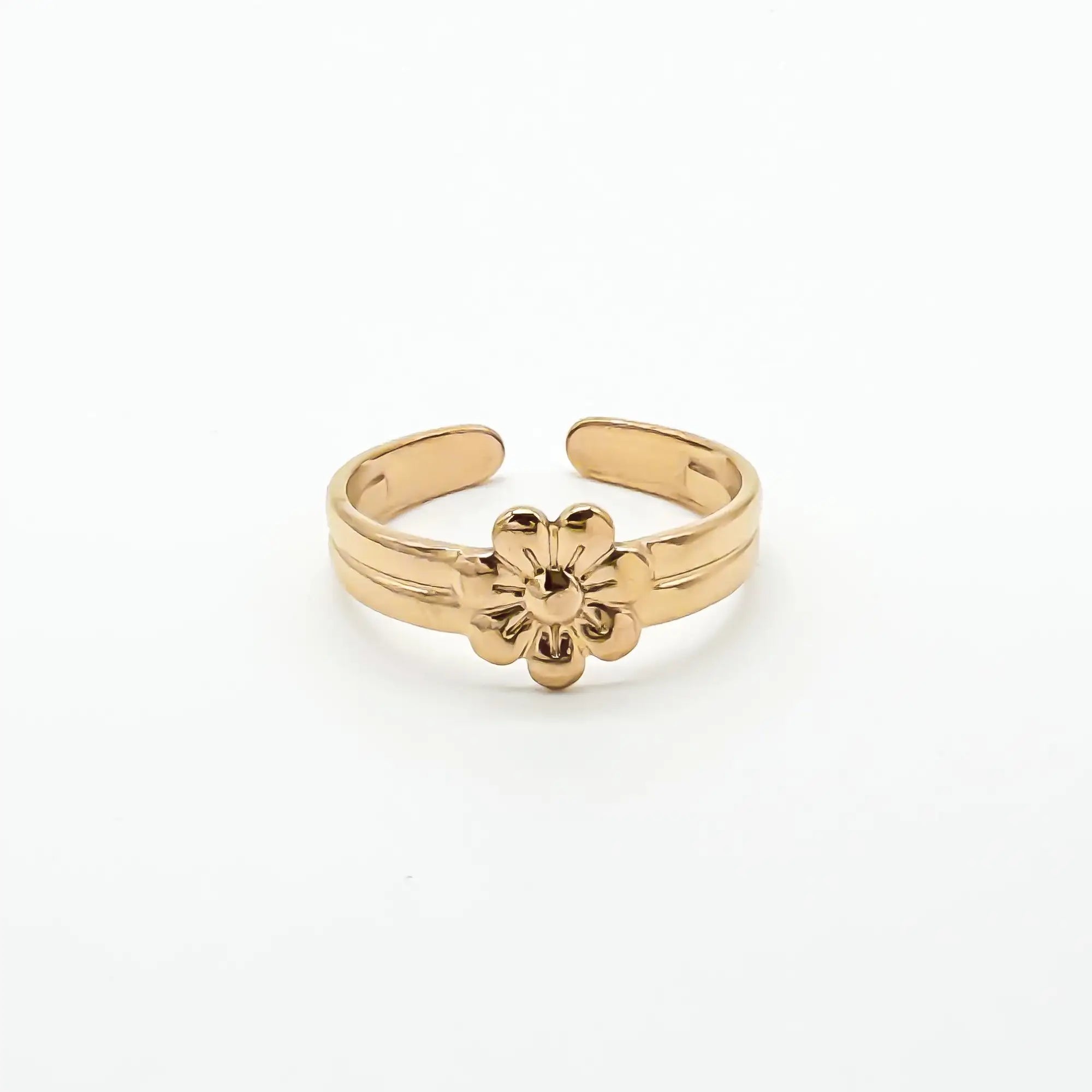 Blossom Flower - Anillo - Acero inoxidable - Ajustable