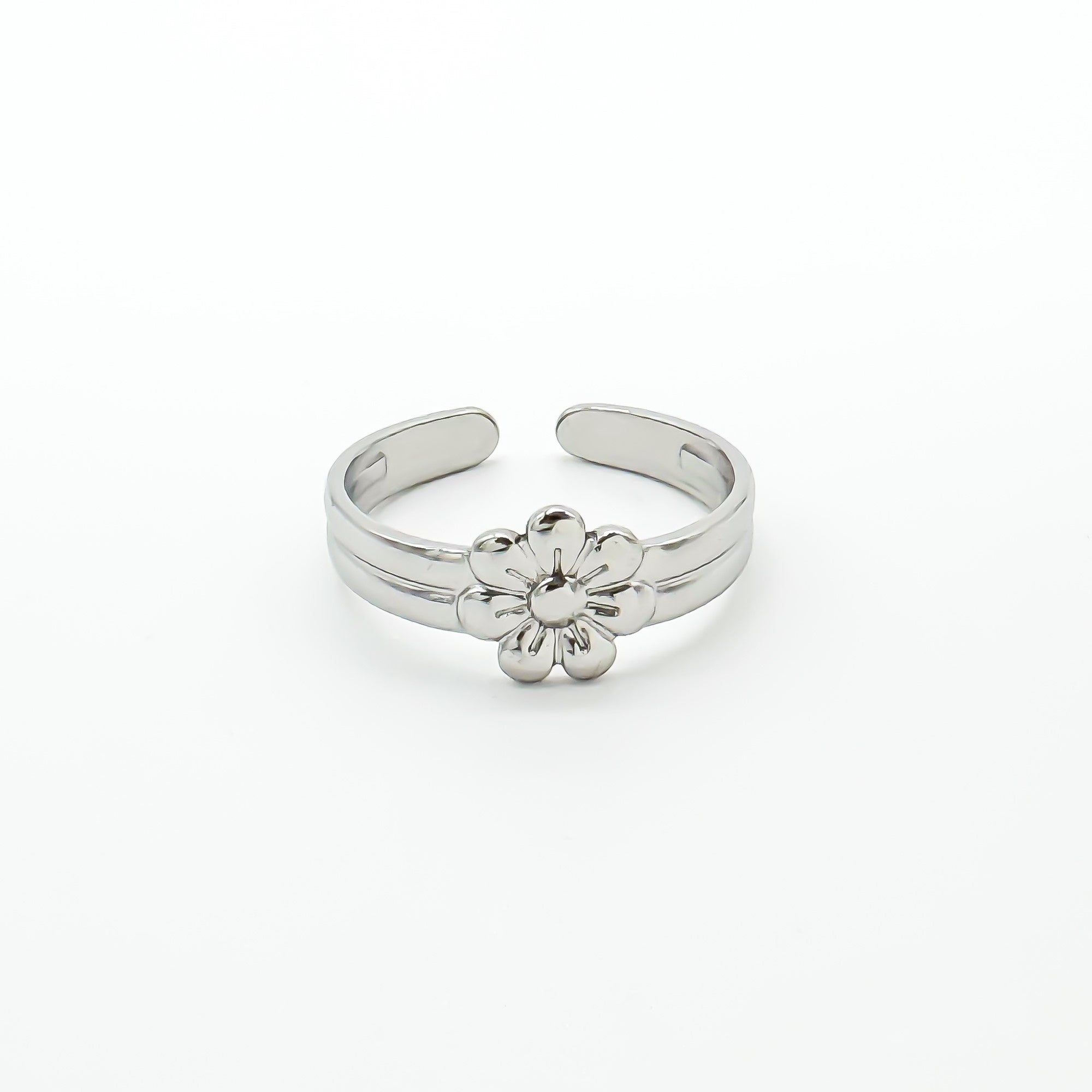 Blossom Flower - Anillo - Acero inoxidable - Ajustable