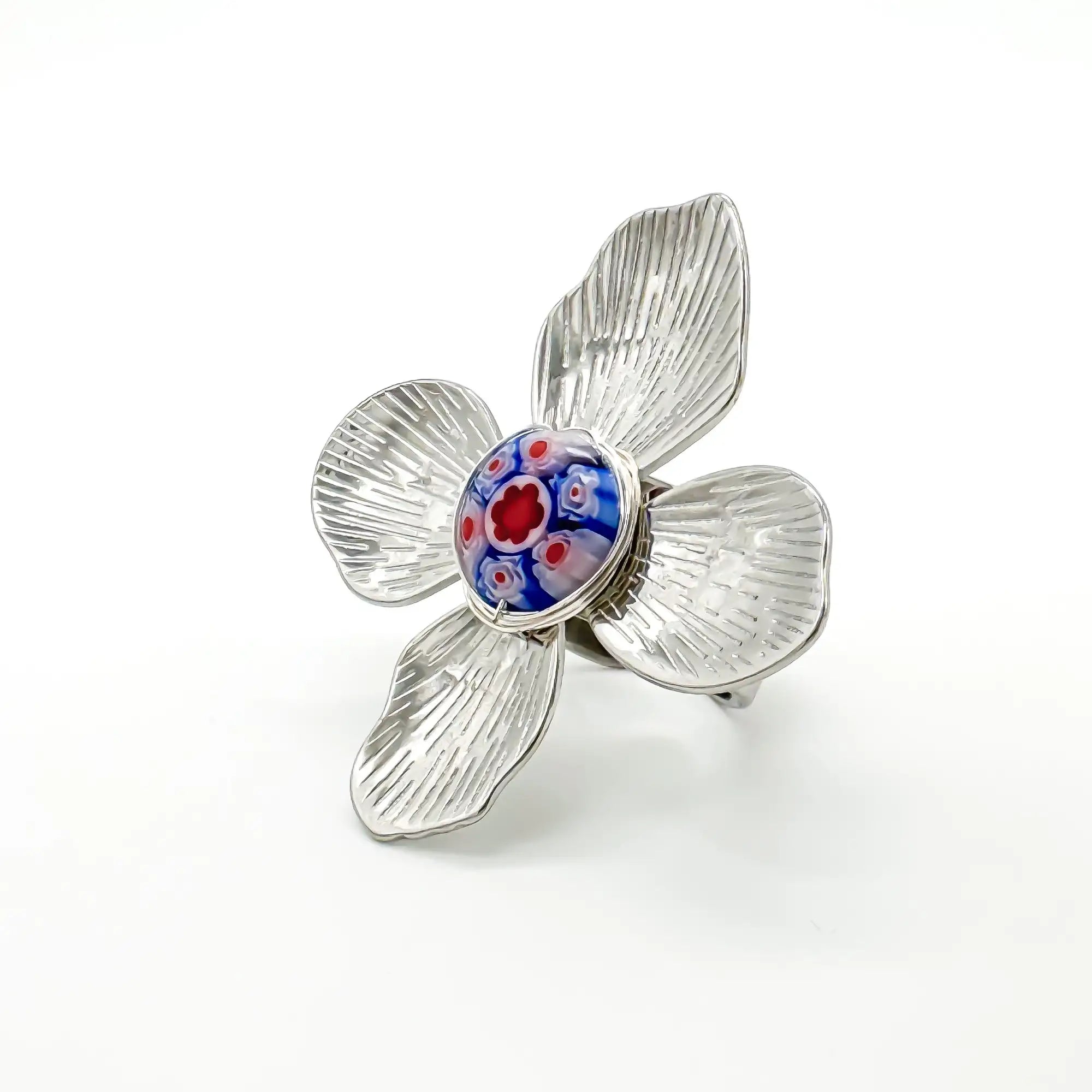 Mega Flower - Anillo - Acero inoxidable - Ajustable