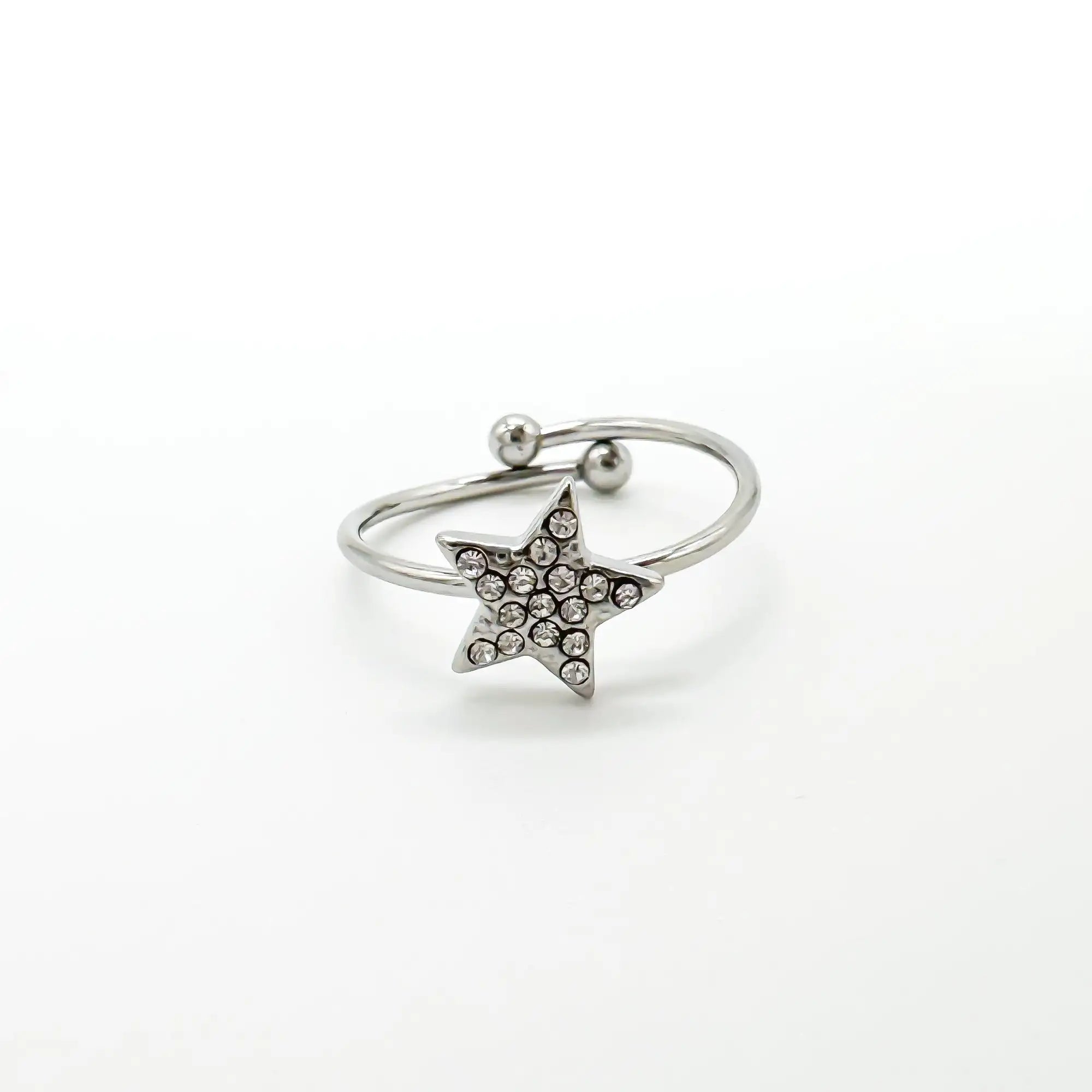 Shining Star - Ring - Stainless Steel