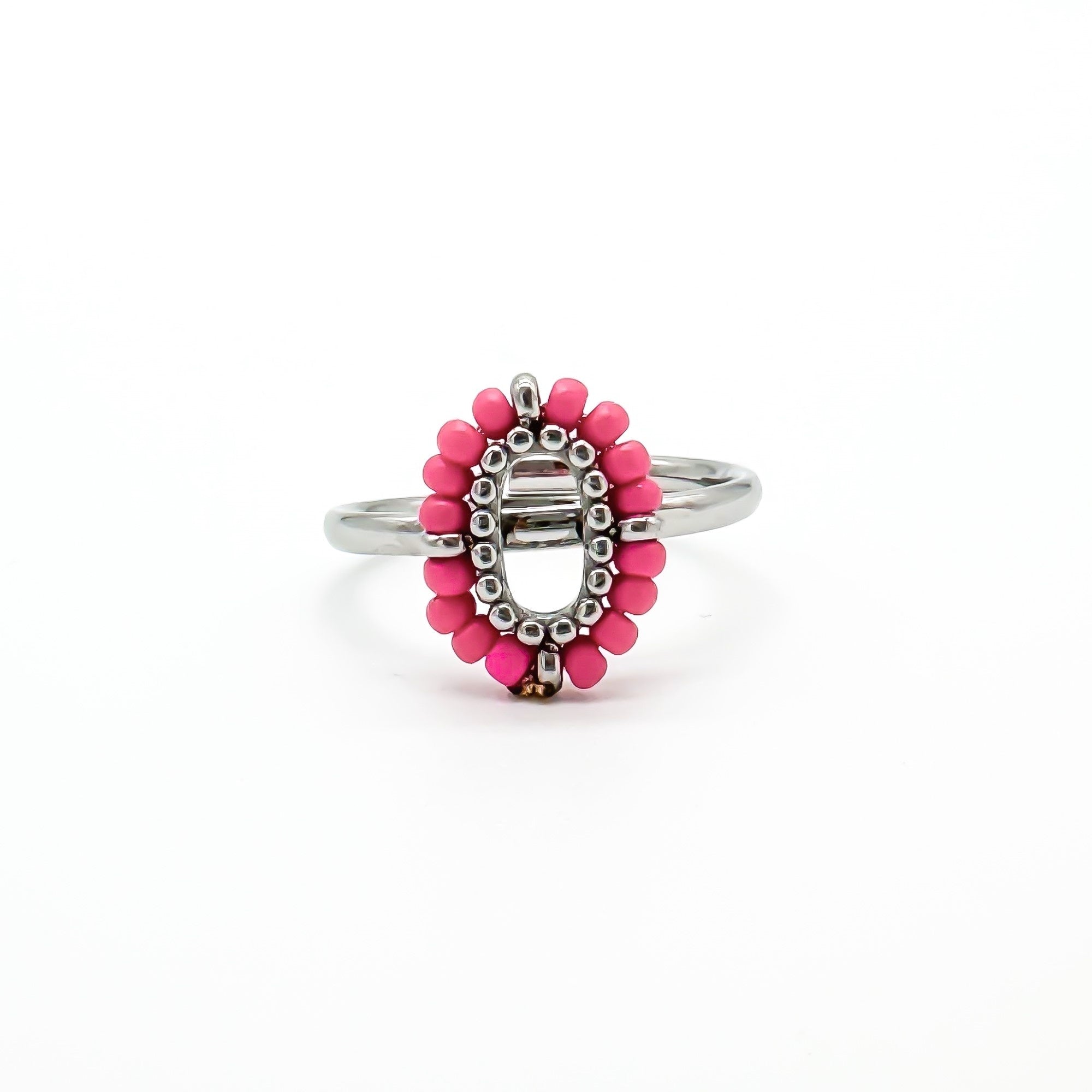 Amity - Anillo Rosa - Acero inoxidable - Ajustable