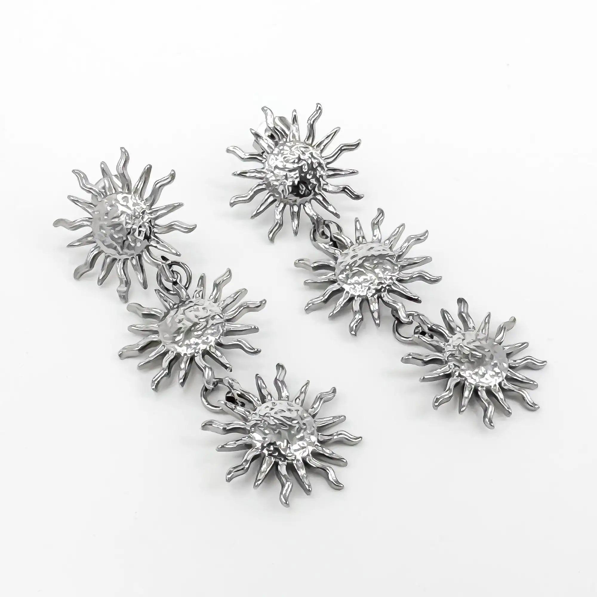 Sunflower Madness - Pendientes - Acero inoxidable