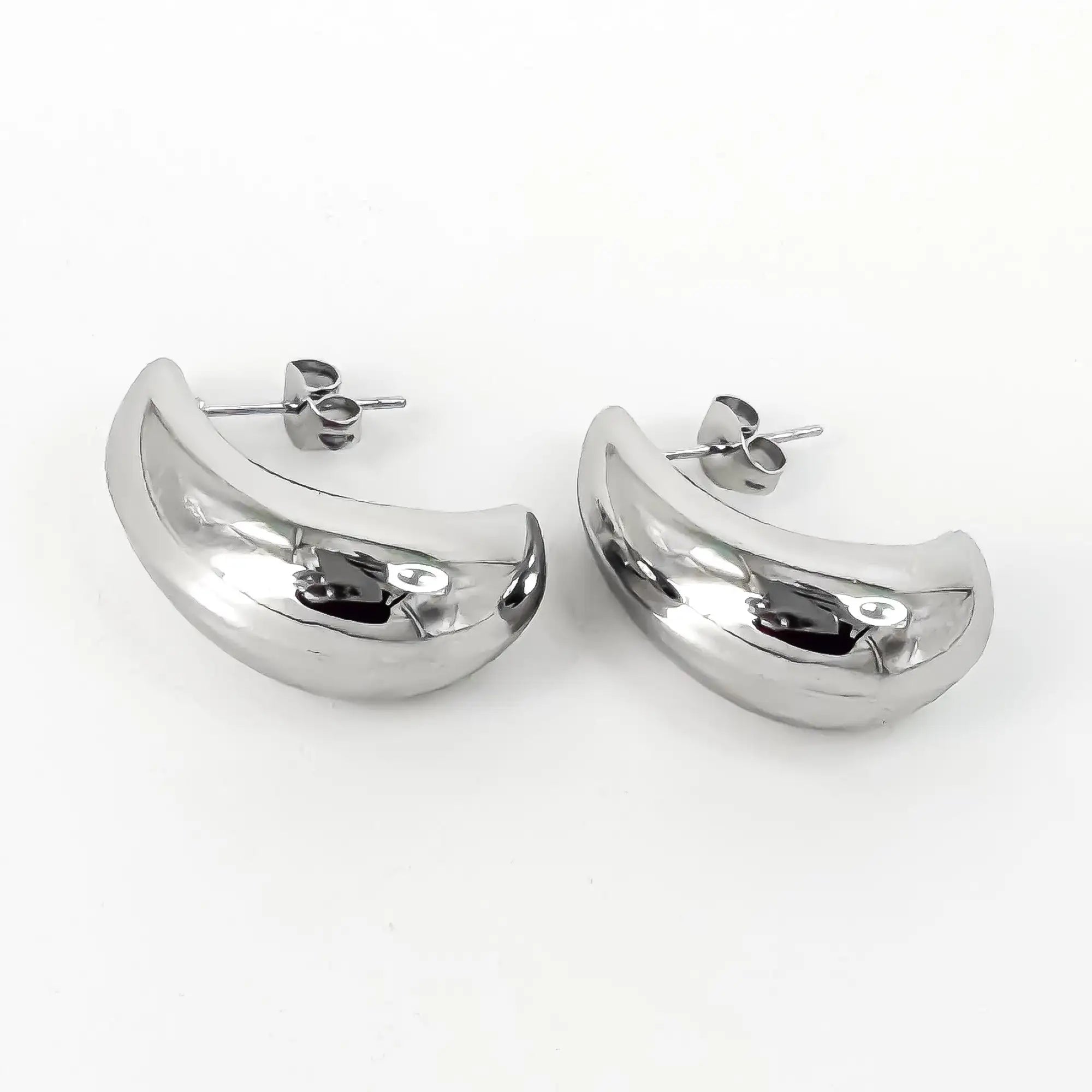 Noor - Pendientes - Acero inoxidable