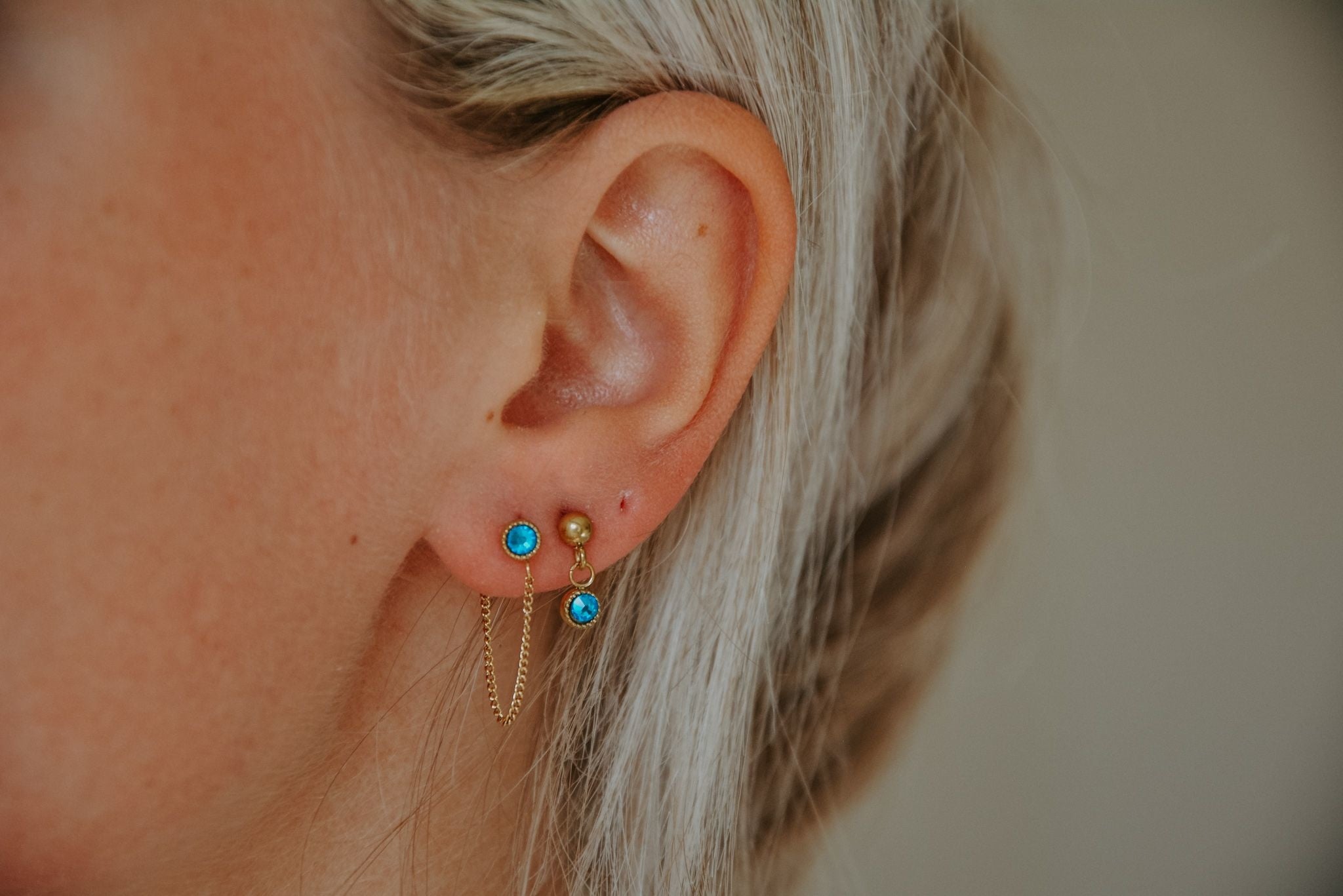 Estrella - Pendientes - Studs - Acero inoxidable