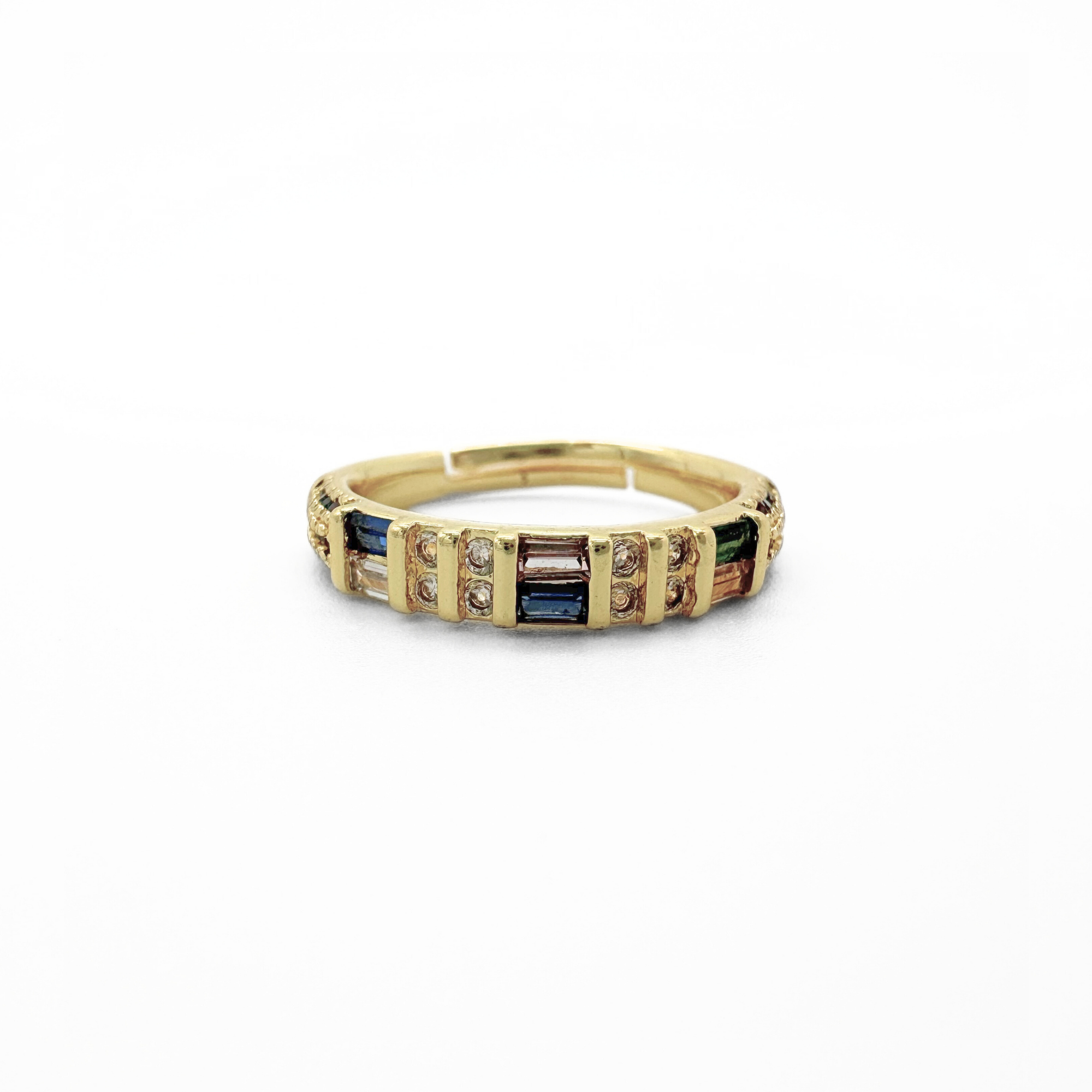 Ponle un anillo - Anillo - Multicolor - Chapado en oro - Ajustable